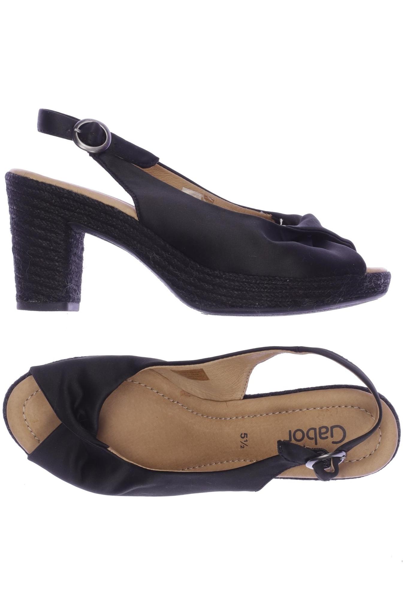 

Gabor Damen Sandale, schwarz, Gr. 5.5