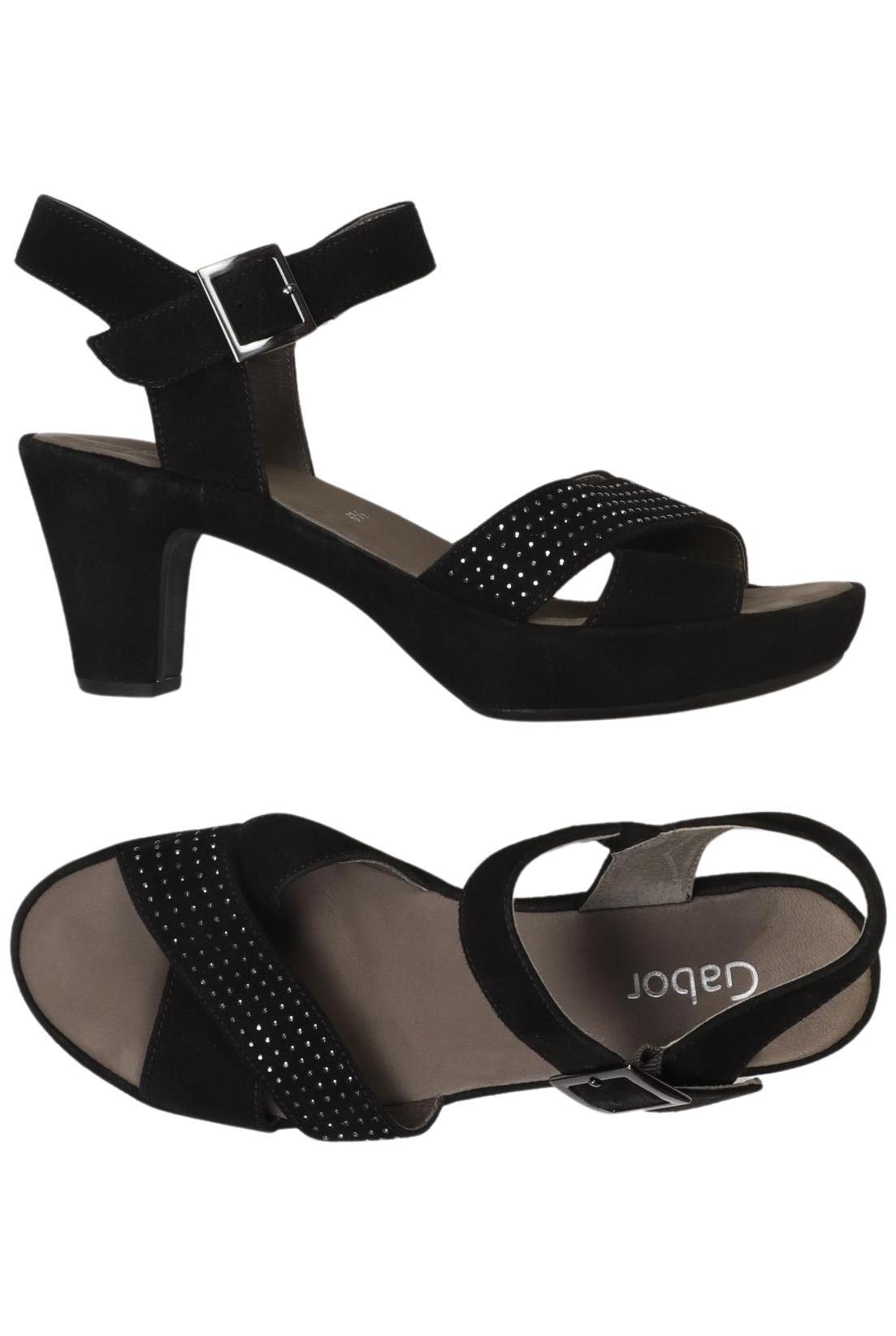 

Gabor Damen Sandale, schwarz, Gr. 6.5