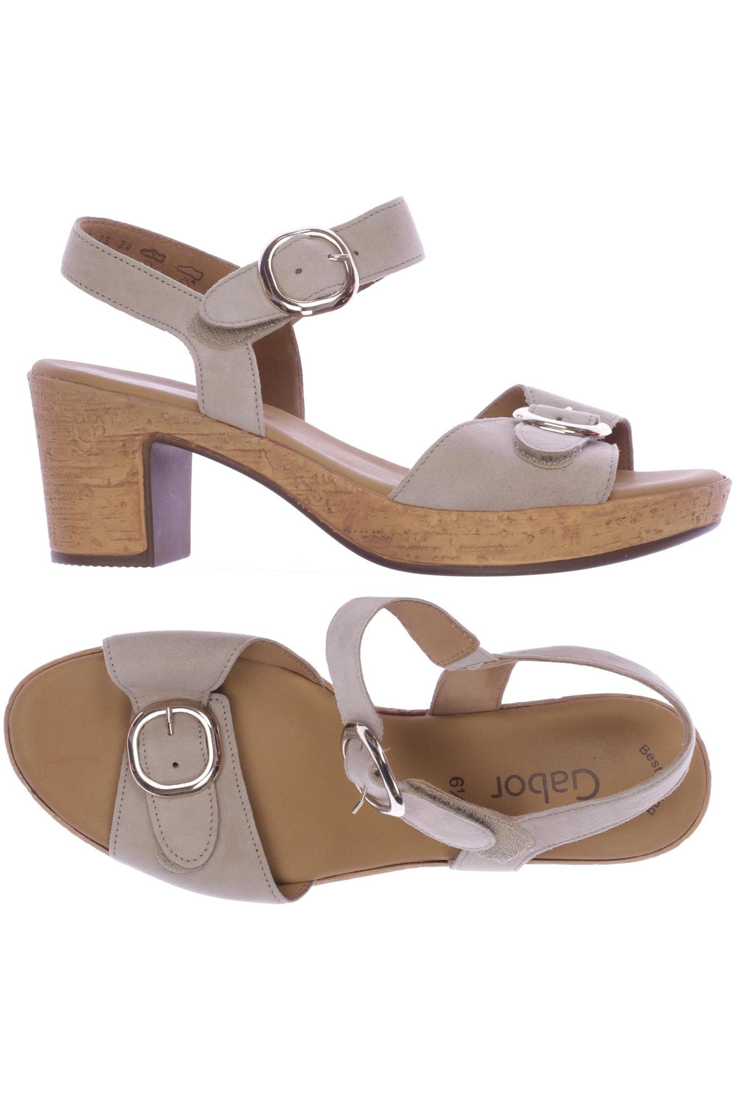 

Gabor Damen Sandale, beige, Gr. 6.5