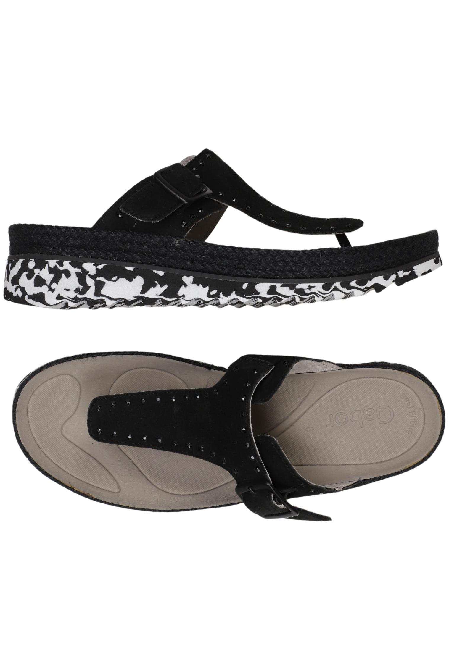 

Gabor Damen Sandale, schwarz, Gr. 6