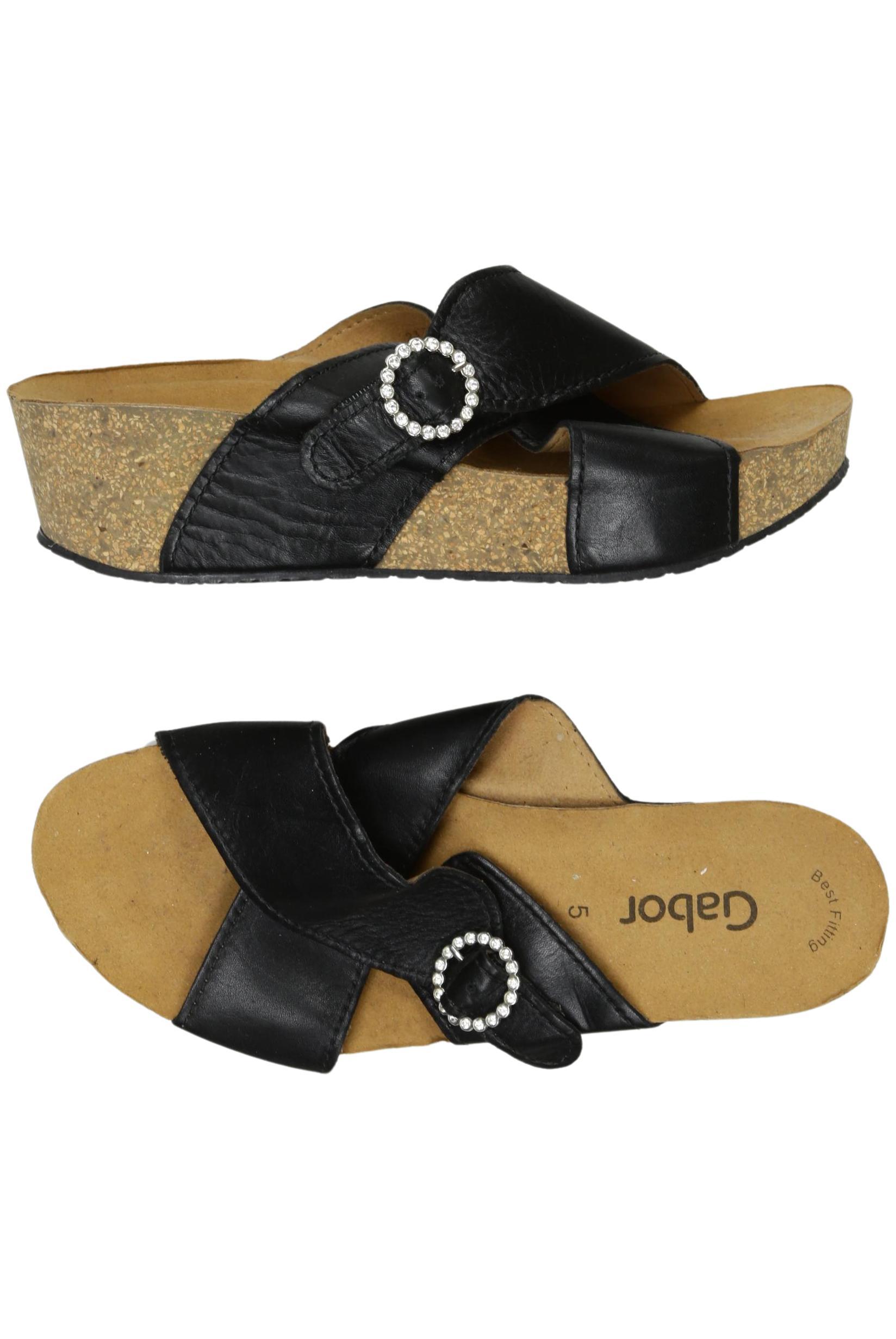 

Gabor Damen Sandale, schwarz, Gr. 5