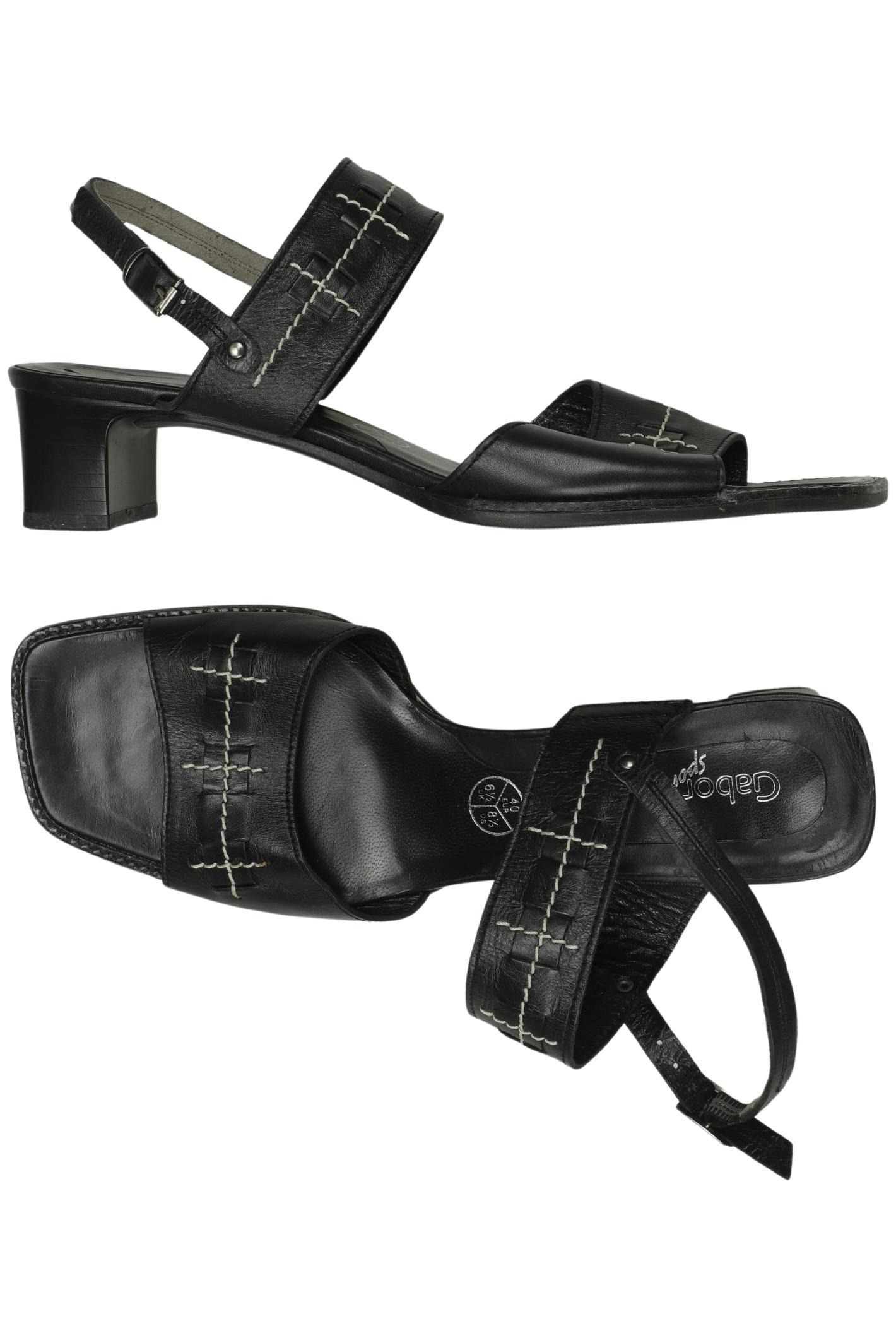 

Gabor Damen Sandale, schwarz, Gr. 40