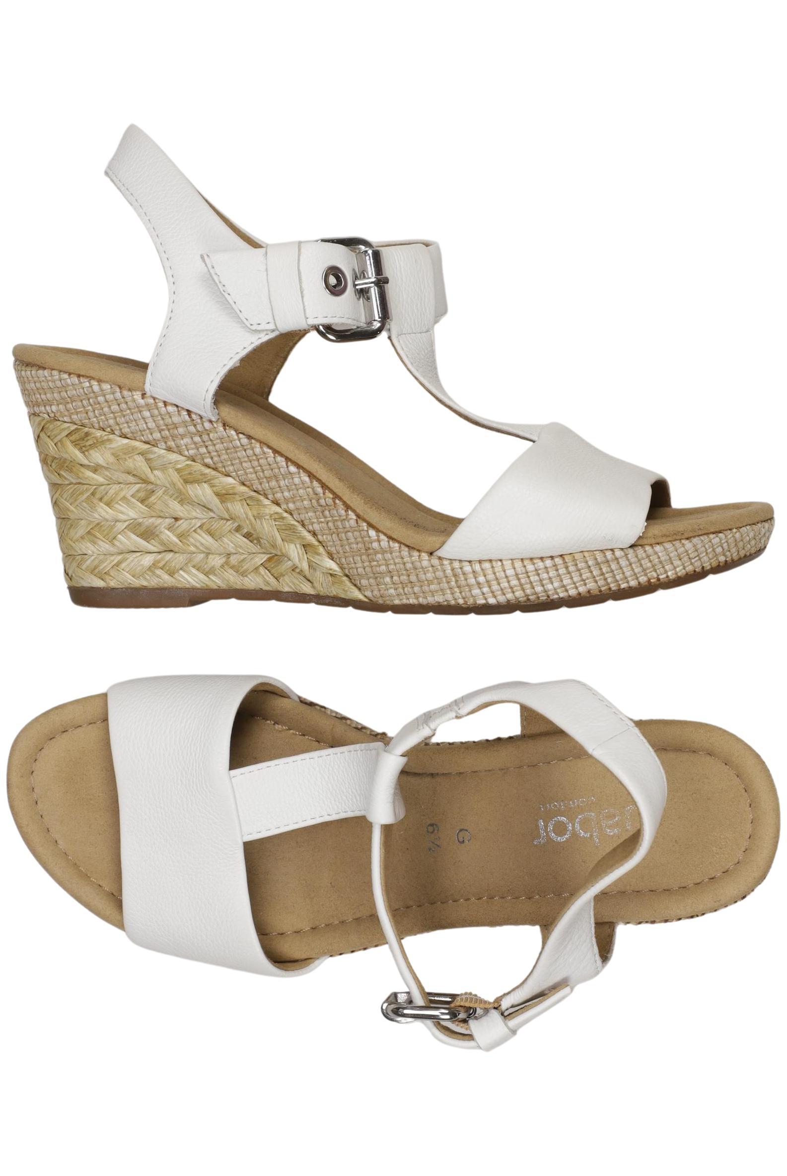 

Gabor Damen Sandale, weiß, Gr. 6.5