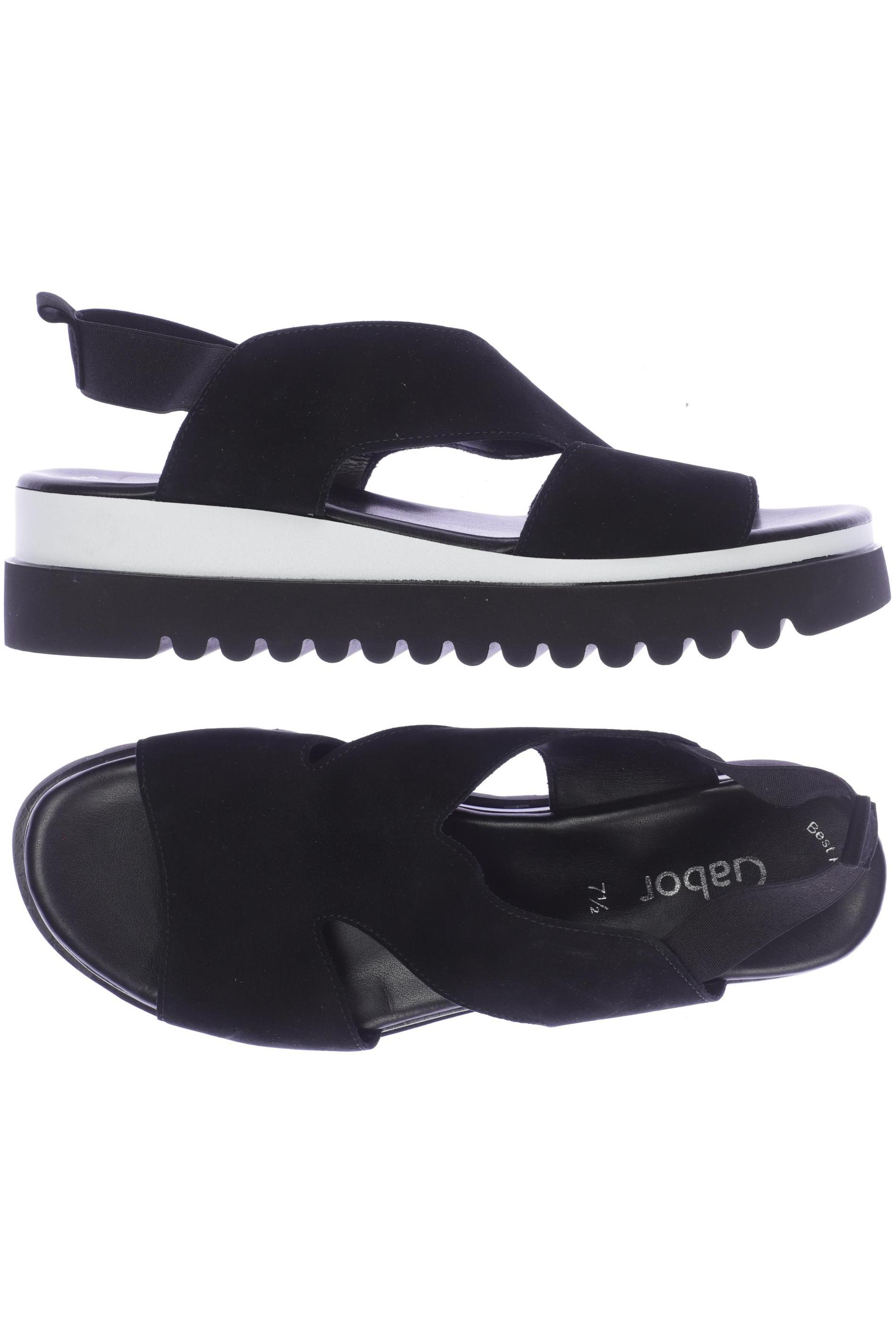 

Gabor Damen Sandale, schwarz, Gr. 7.5