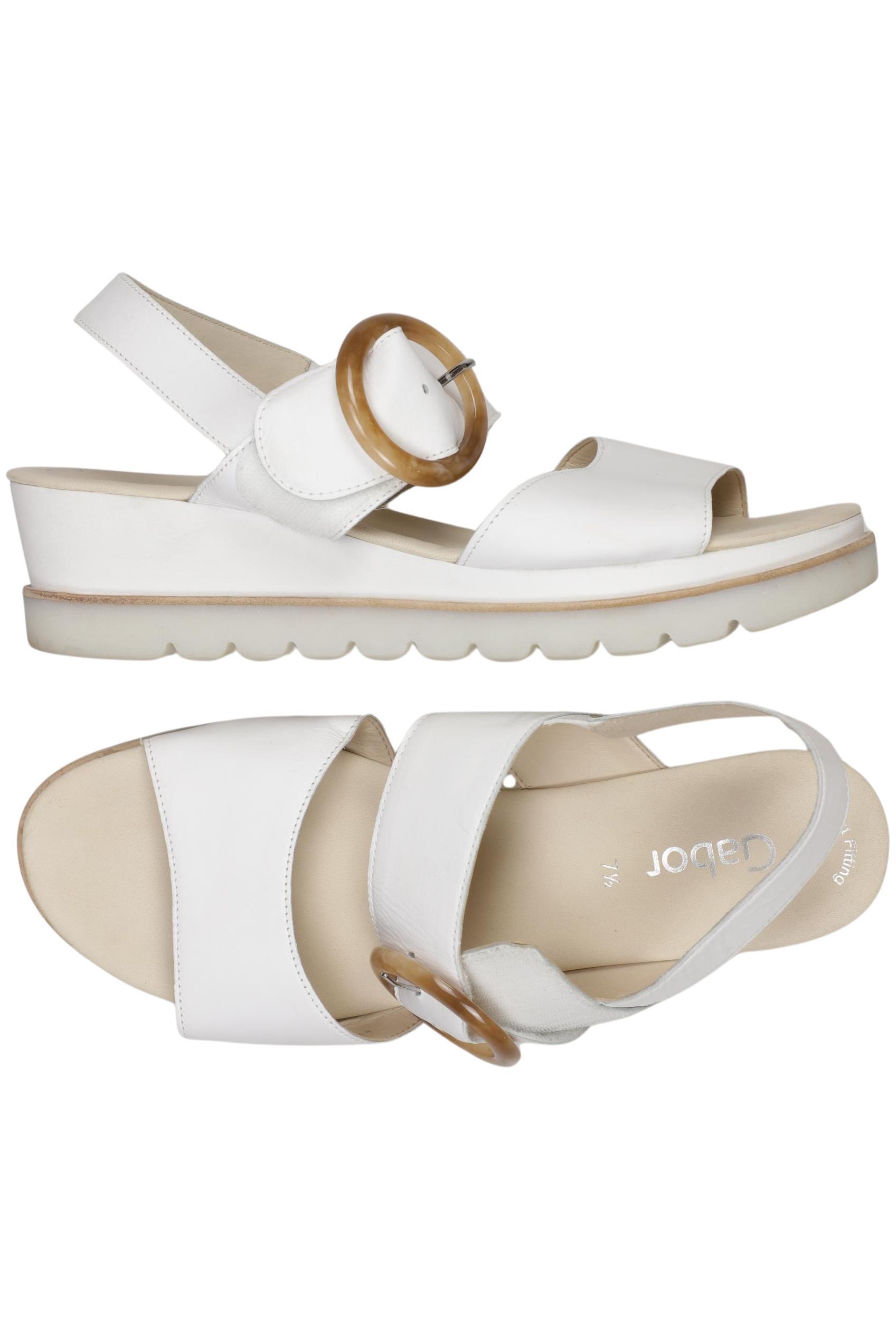 

Gabor Damen Sandale, weiß, Gr. 7.5