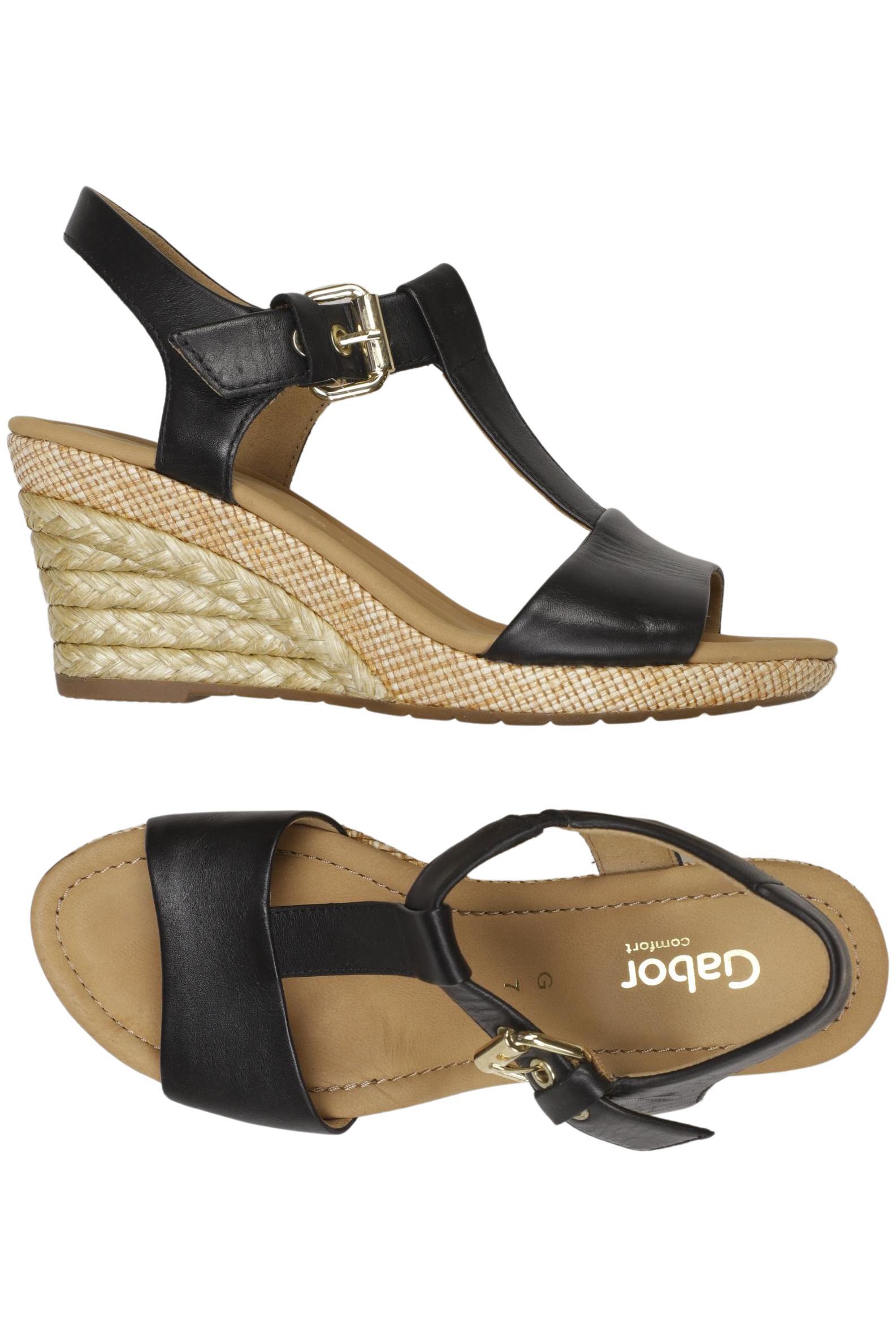 

Gabor Damen Sandale, schwarz, Gr. 7