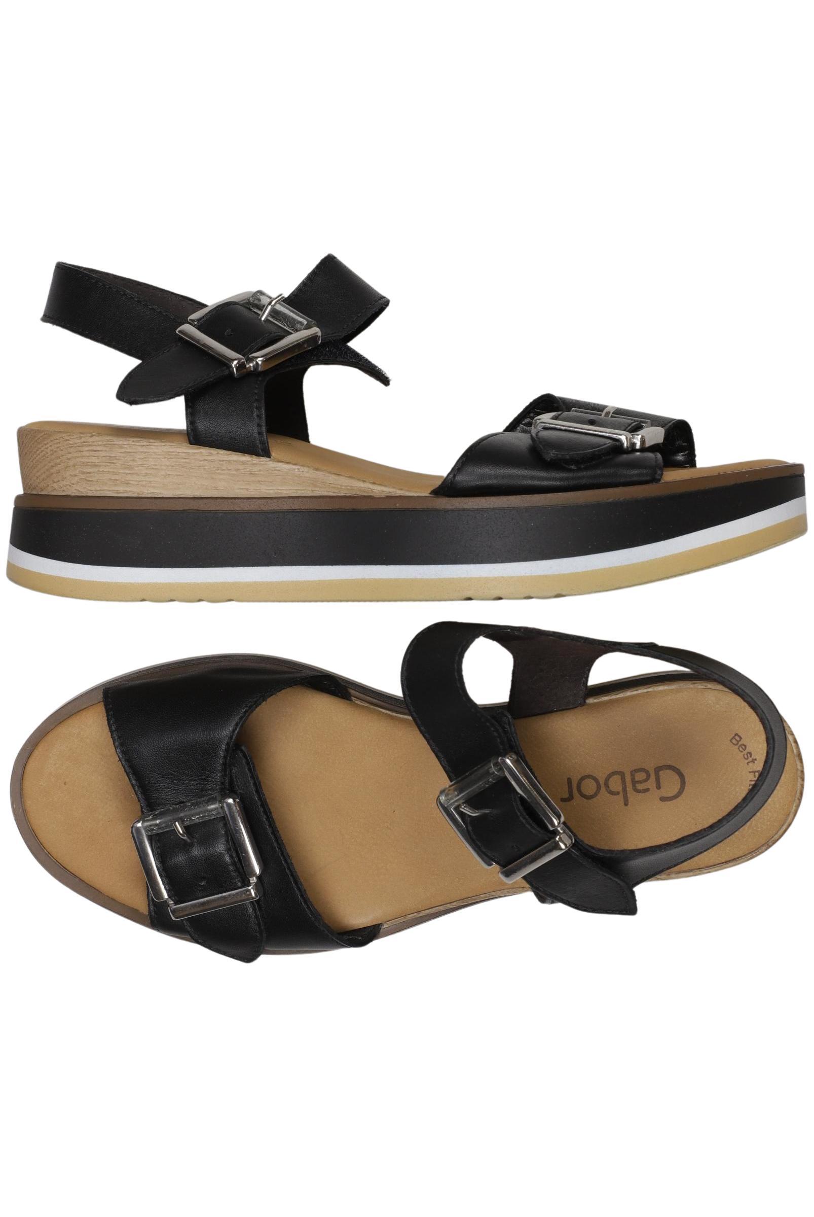 

Gabor Damen Sandale, schwarz, Gr. 5