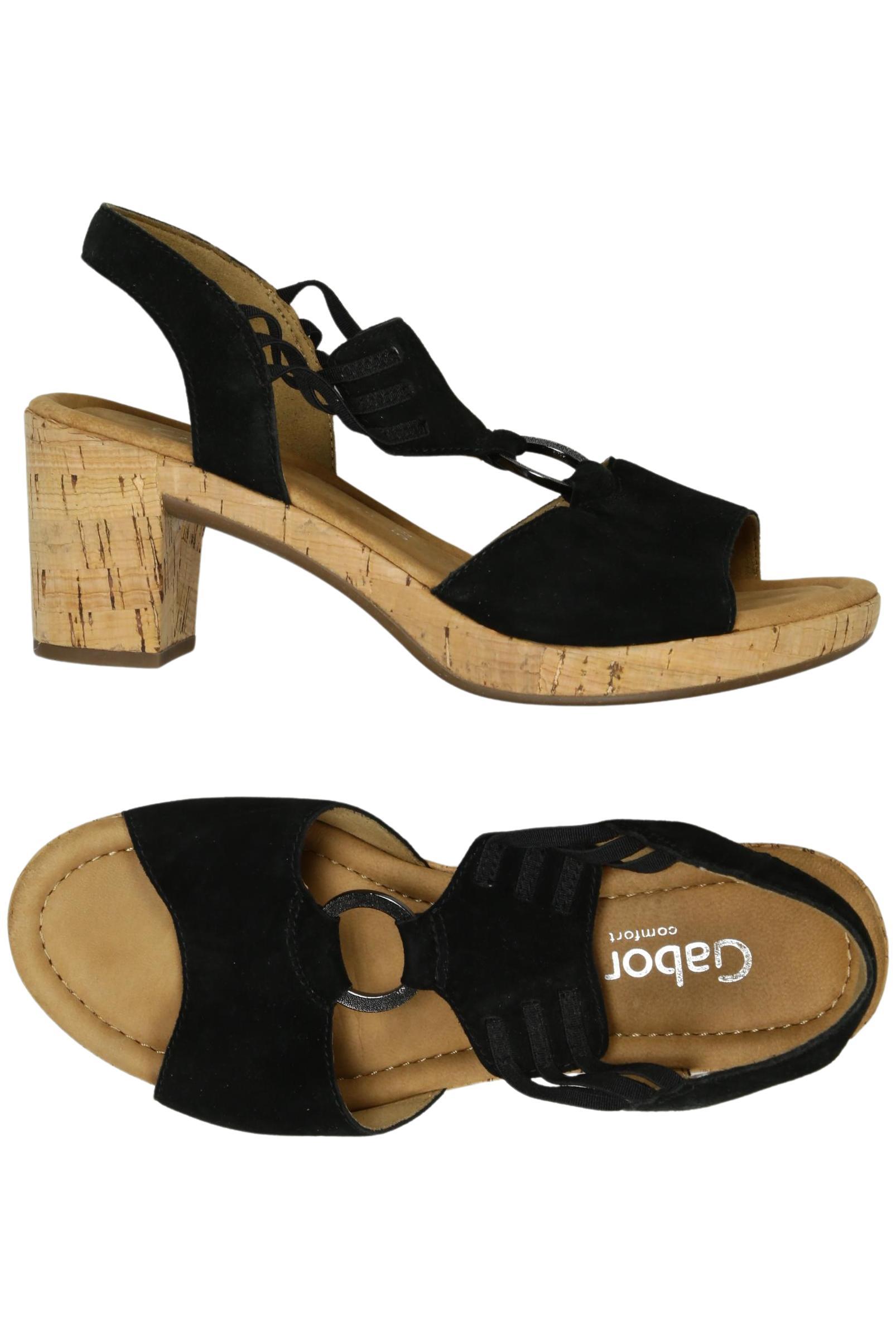 

Gabor Damen Sandale, schwarz, Gr. 5.5