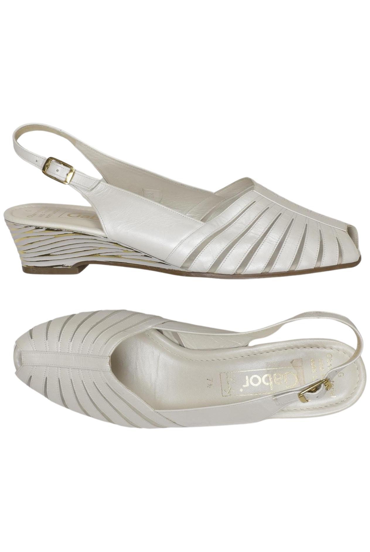 

Gabor Damen Sandale, weiß, Gr. 7.5