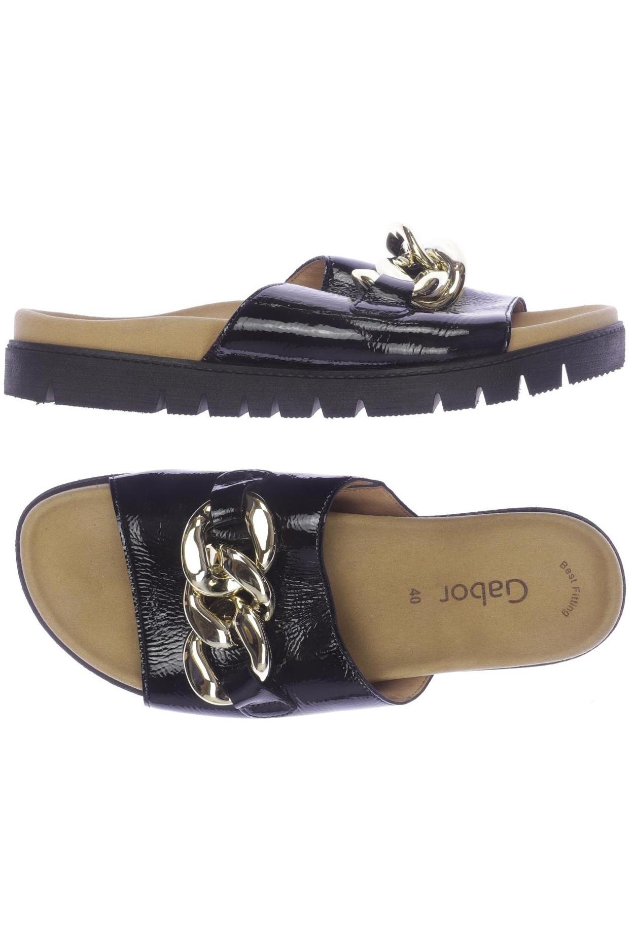 

Gabor Damen Sandale, schwarz, Gr. 40