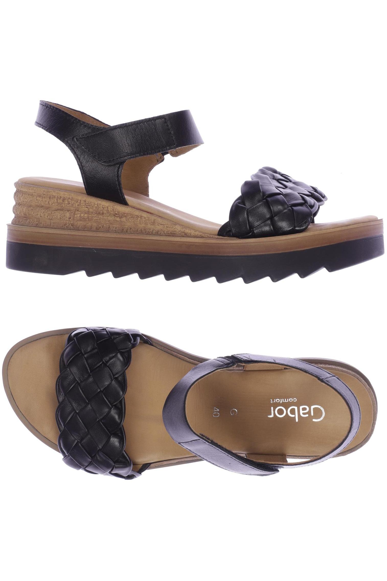 

Gabor Damen Sandale, schwarz, Gr. 40