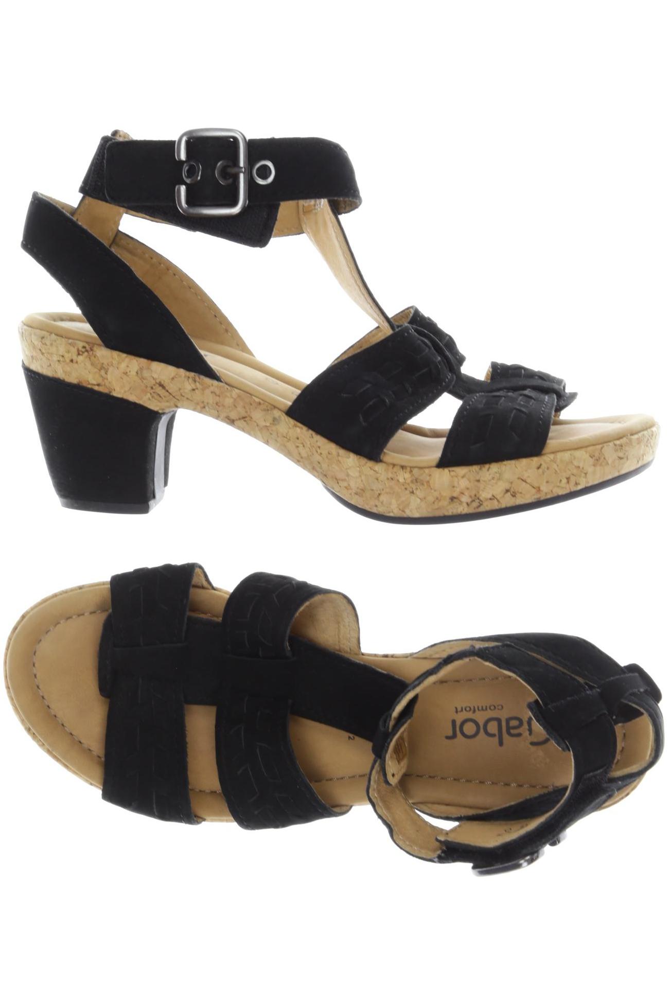 

Gabor Damen Sandale, schwarz, Gr. 5.5