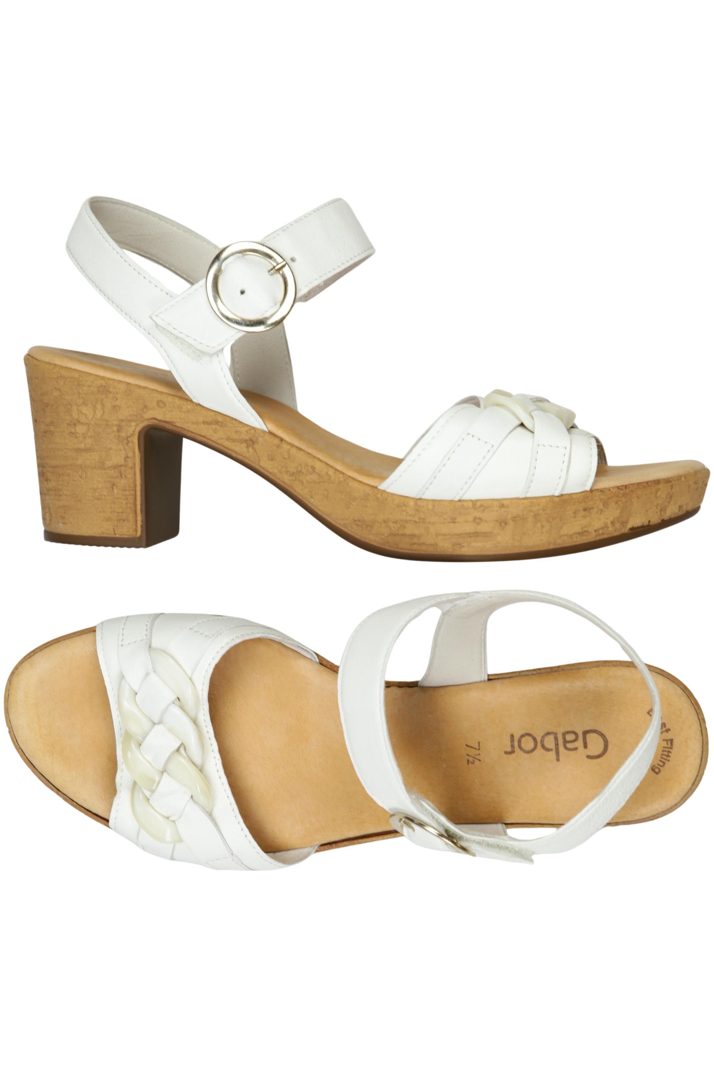 

Gabor Damen Sandale, weiß, Gr. 7.5