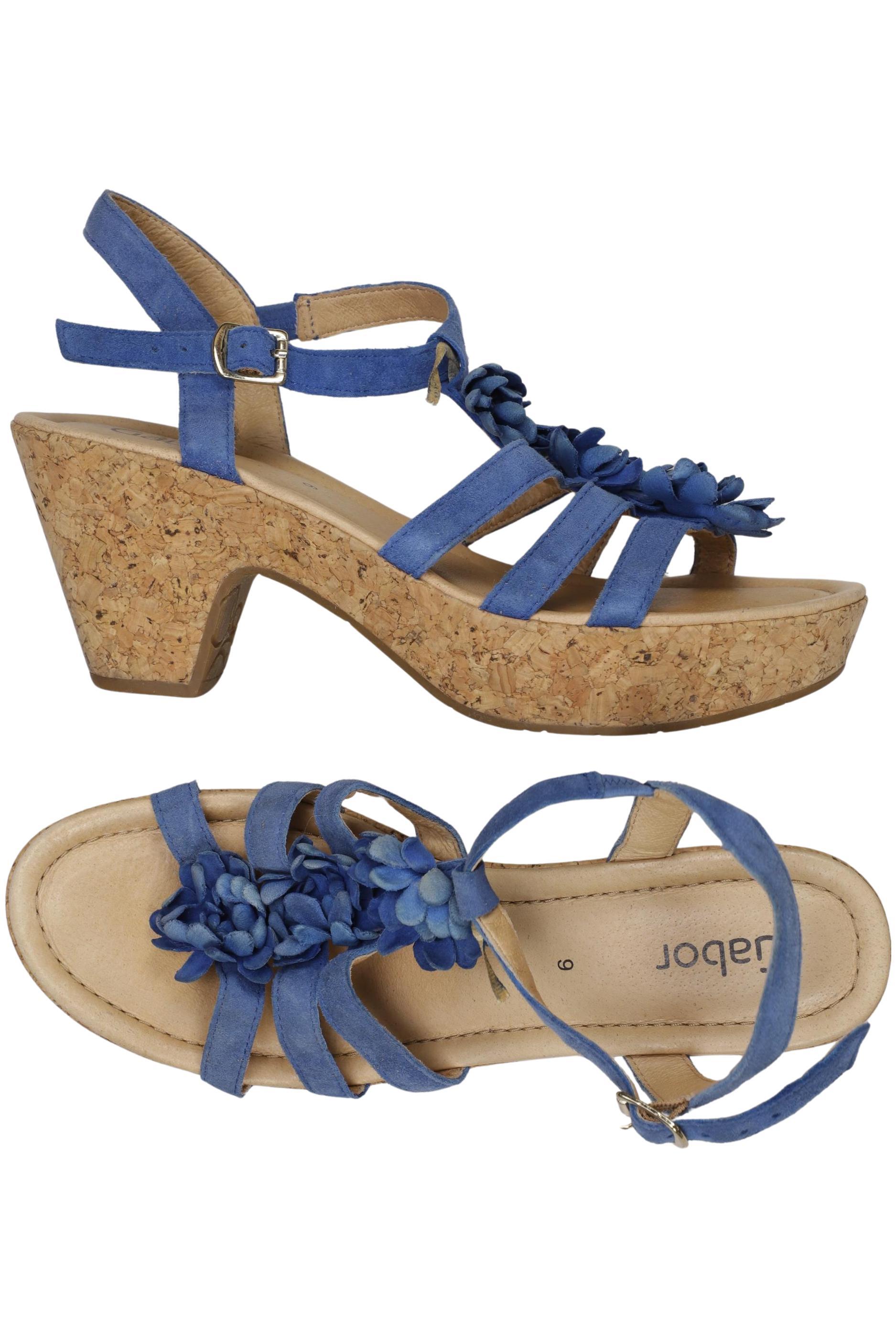 

Gabor Damen Sandale, blau, Gr. 9