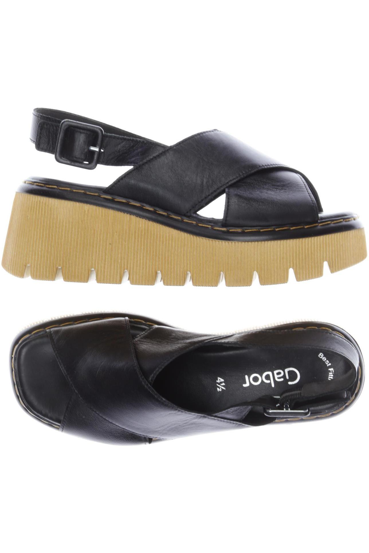 

Gabor Damen Sandale, schwarz, Gr. 4.5