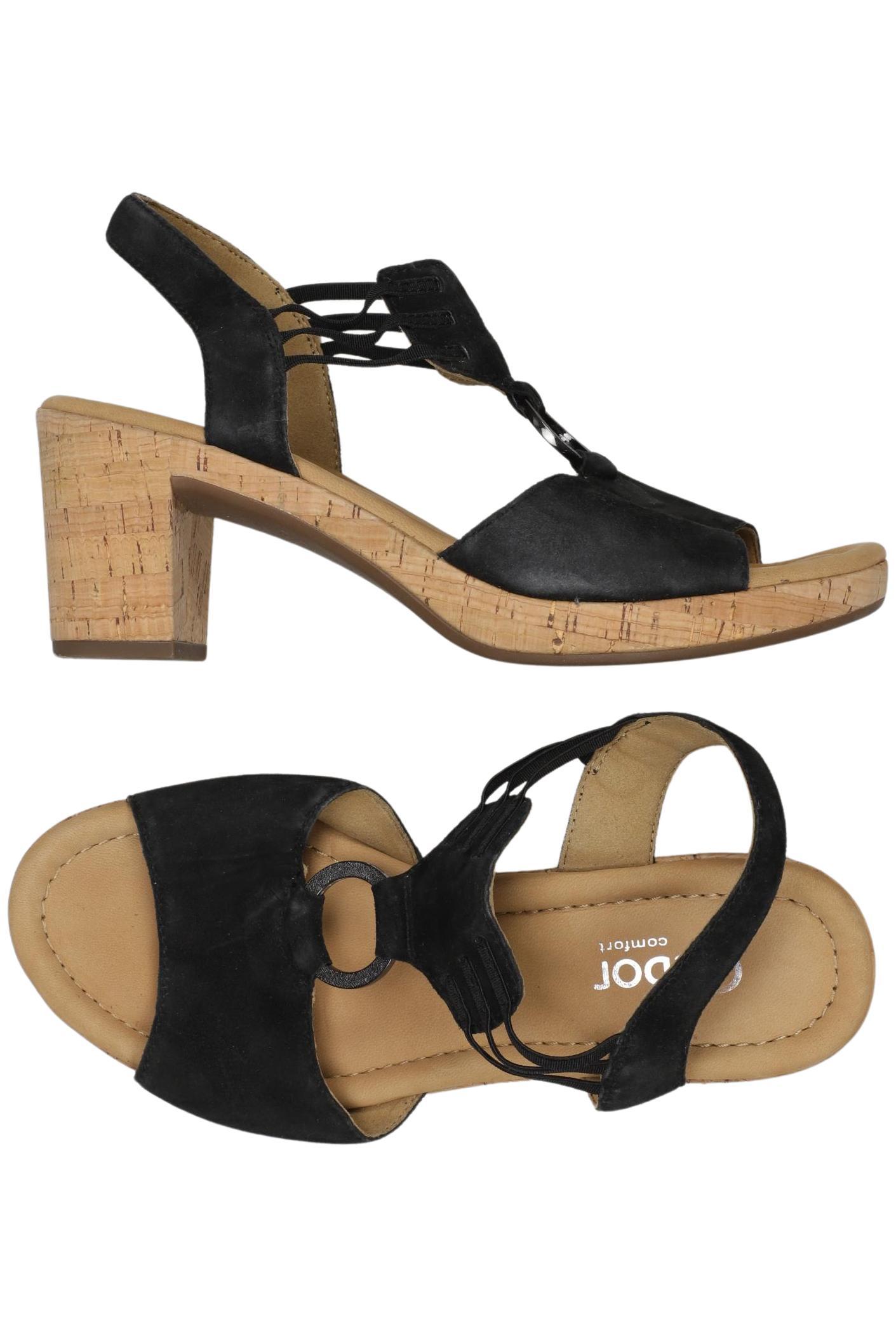 

Gabor Damen Sandale, schwarz, Gr. 5