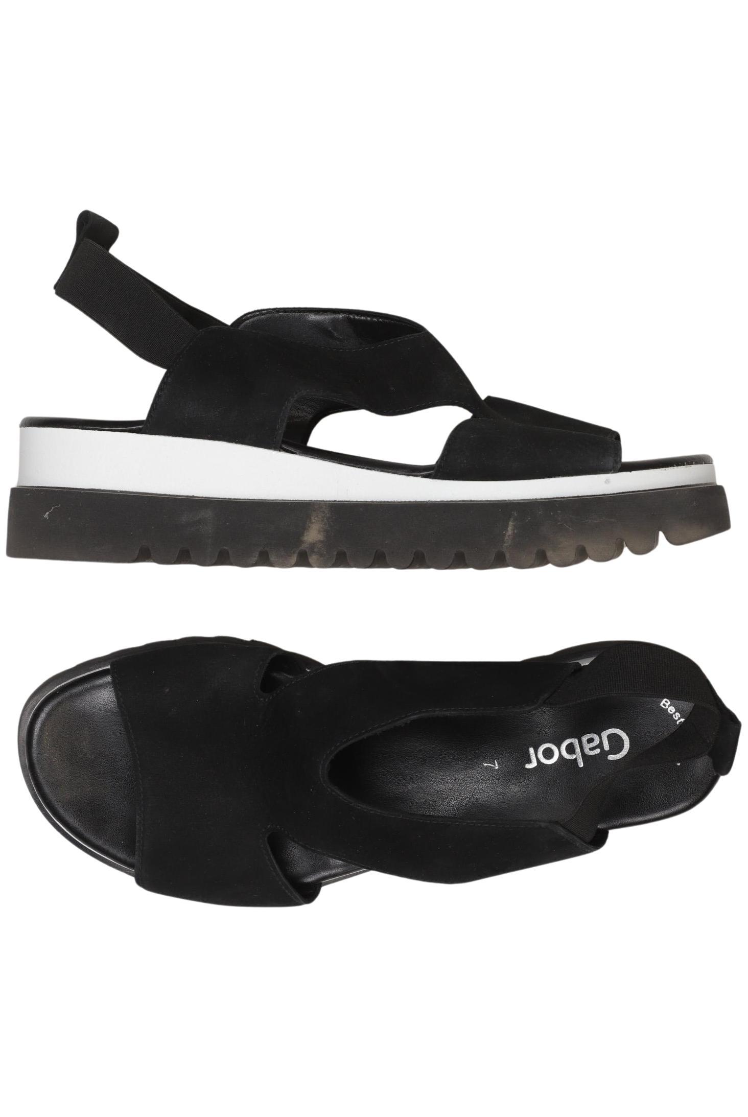 

Gabor Damen Sandale, schwarz, Gr. 7