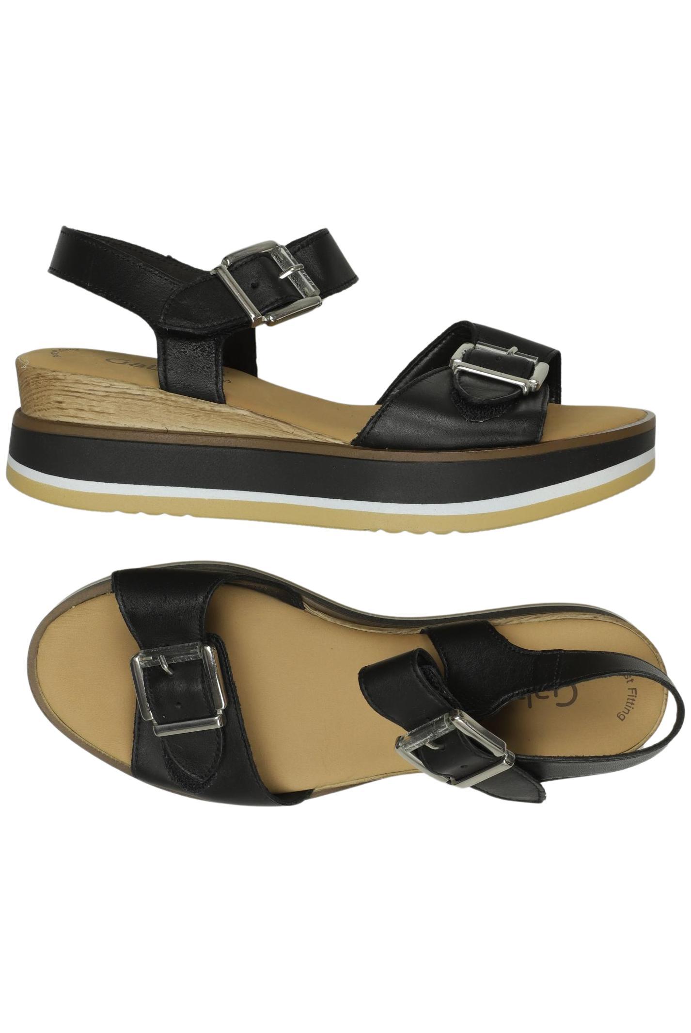 

Gabor Damen Sandale, schwarz, Gr. 6