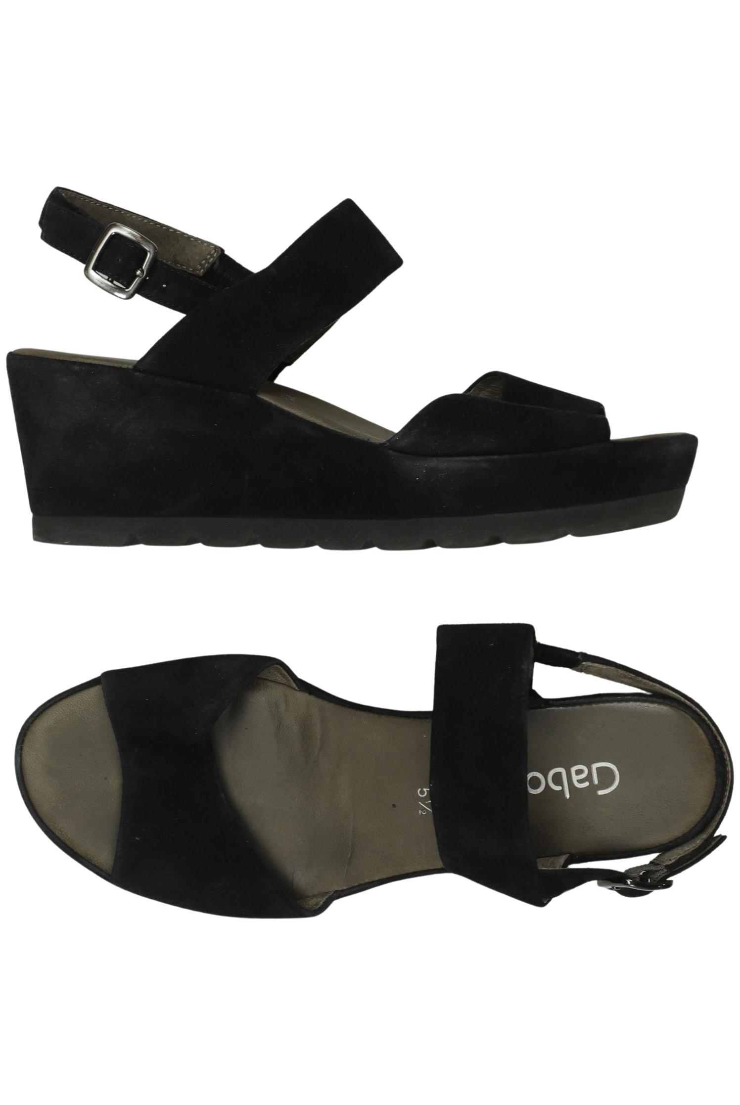 

Gabor Damen Sandale, schwarz, Gr. 5.5