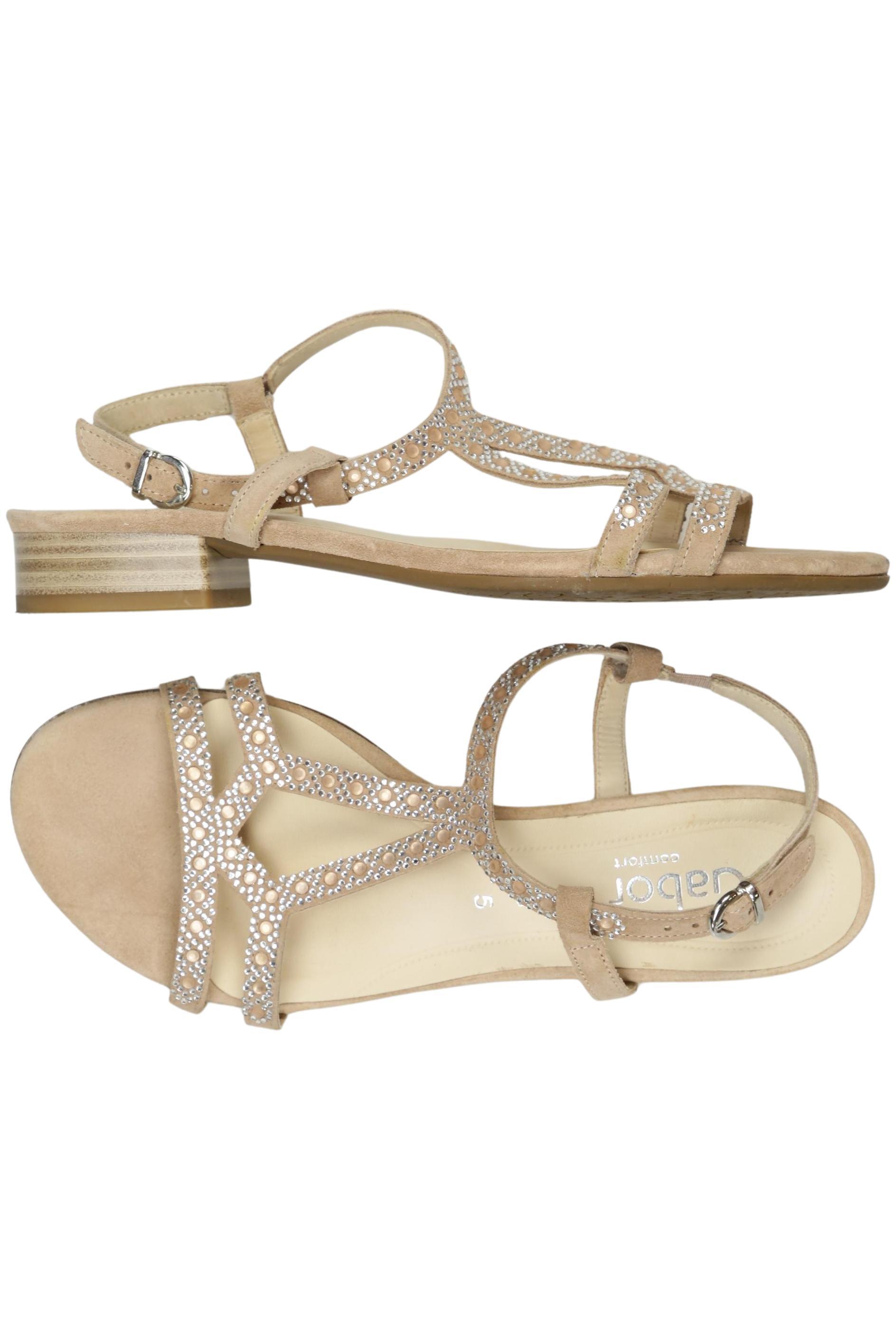 

Gabor Damen Sandale, beige, Gr. 5