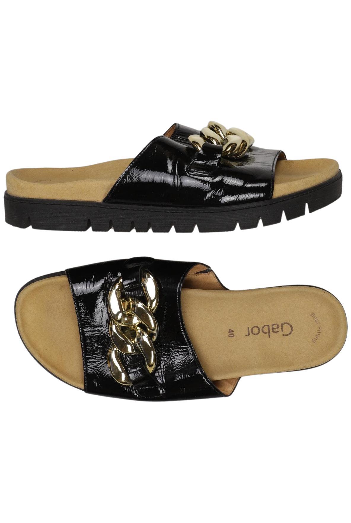 

Gabor Damen Sandale, schwarz, Gr. 40