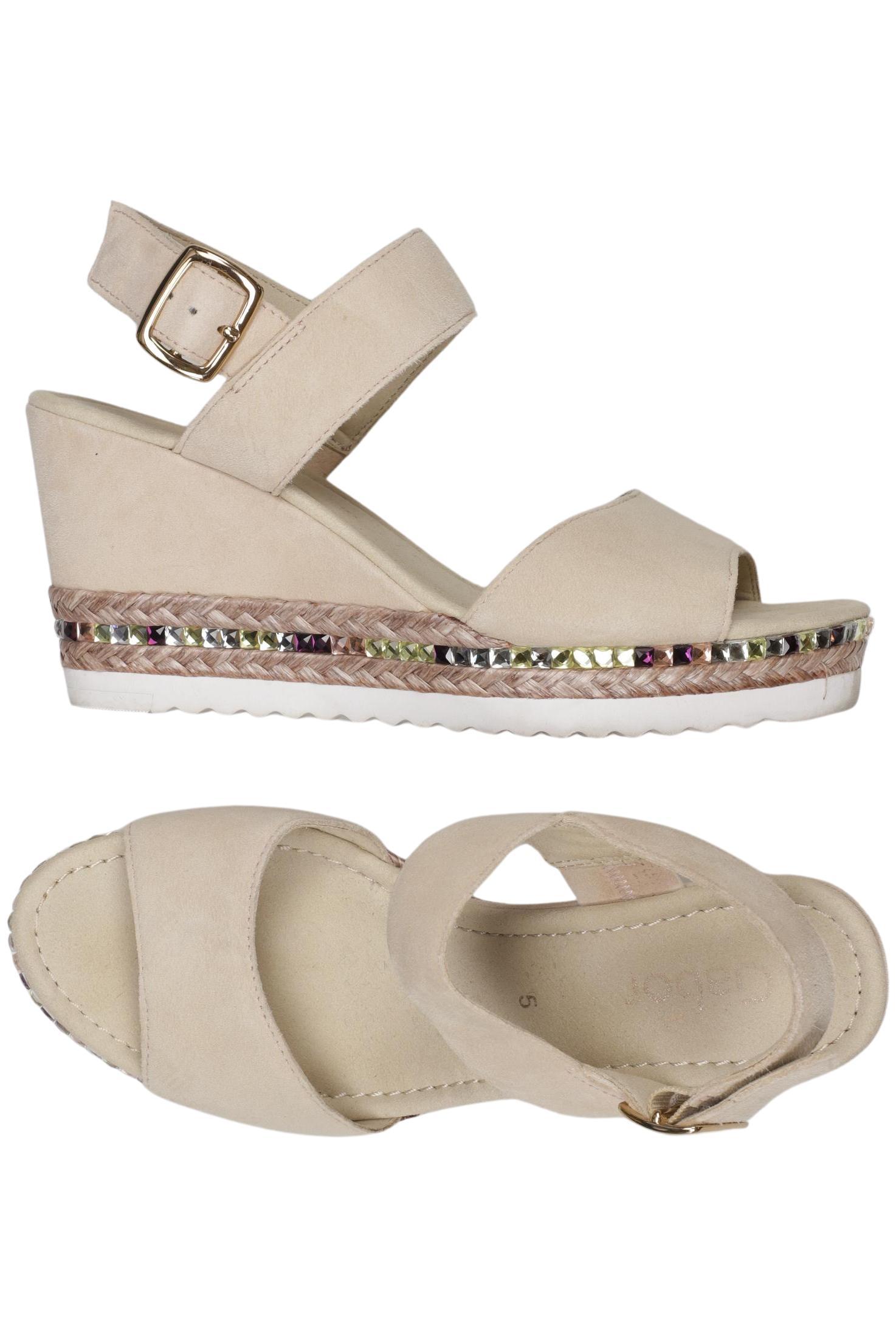 

Gabor Damen Sandale, beige, Gr. 5