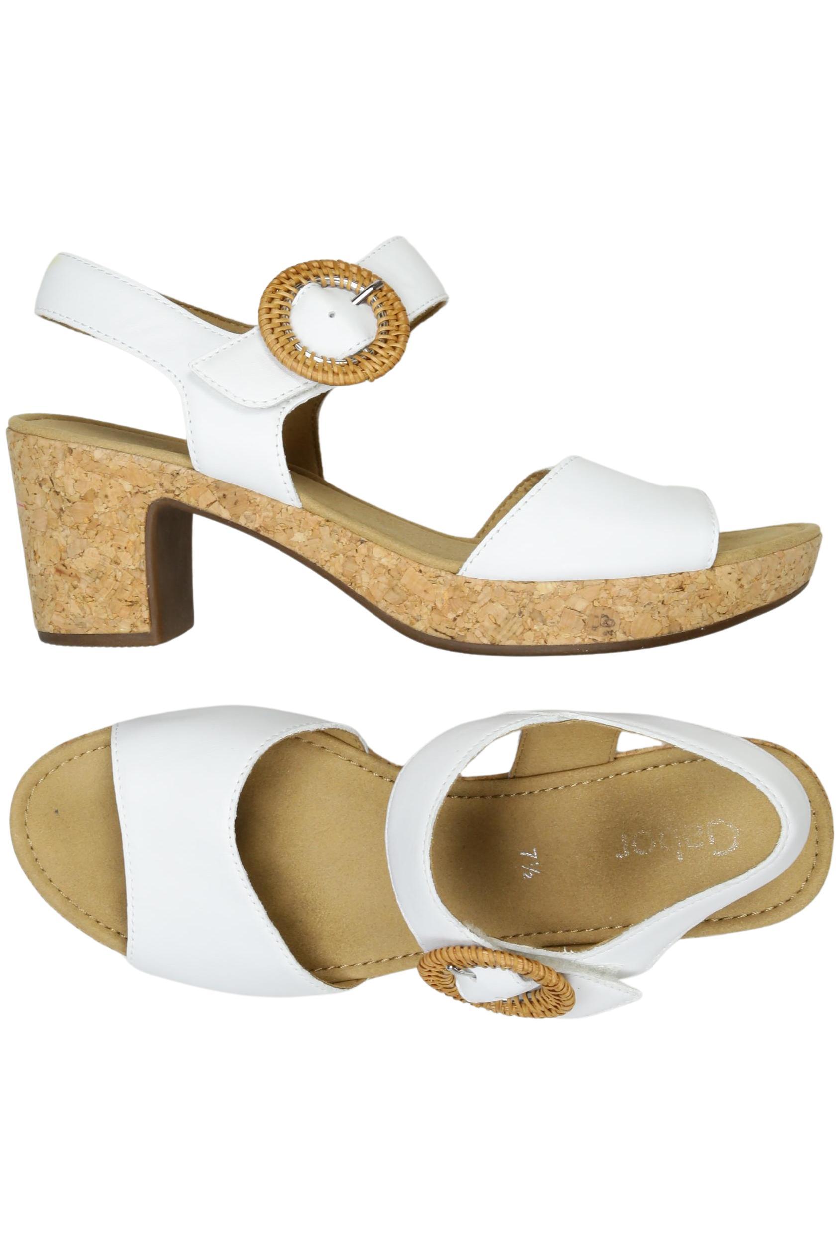 

Gabor Damen Sandale, weiß, Gr. 7.5