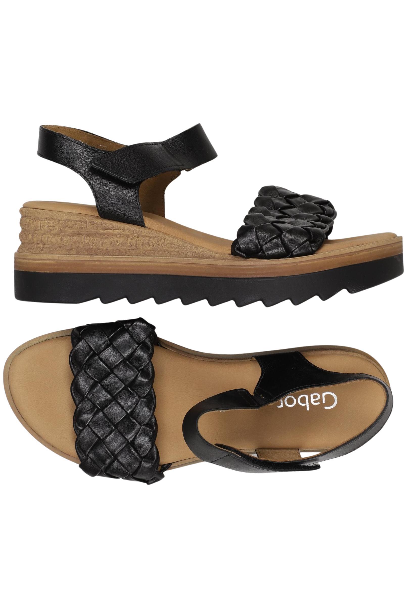 

Gabor Damen Sandale, schwarz, Gr. 39