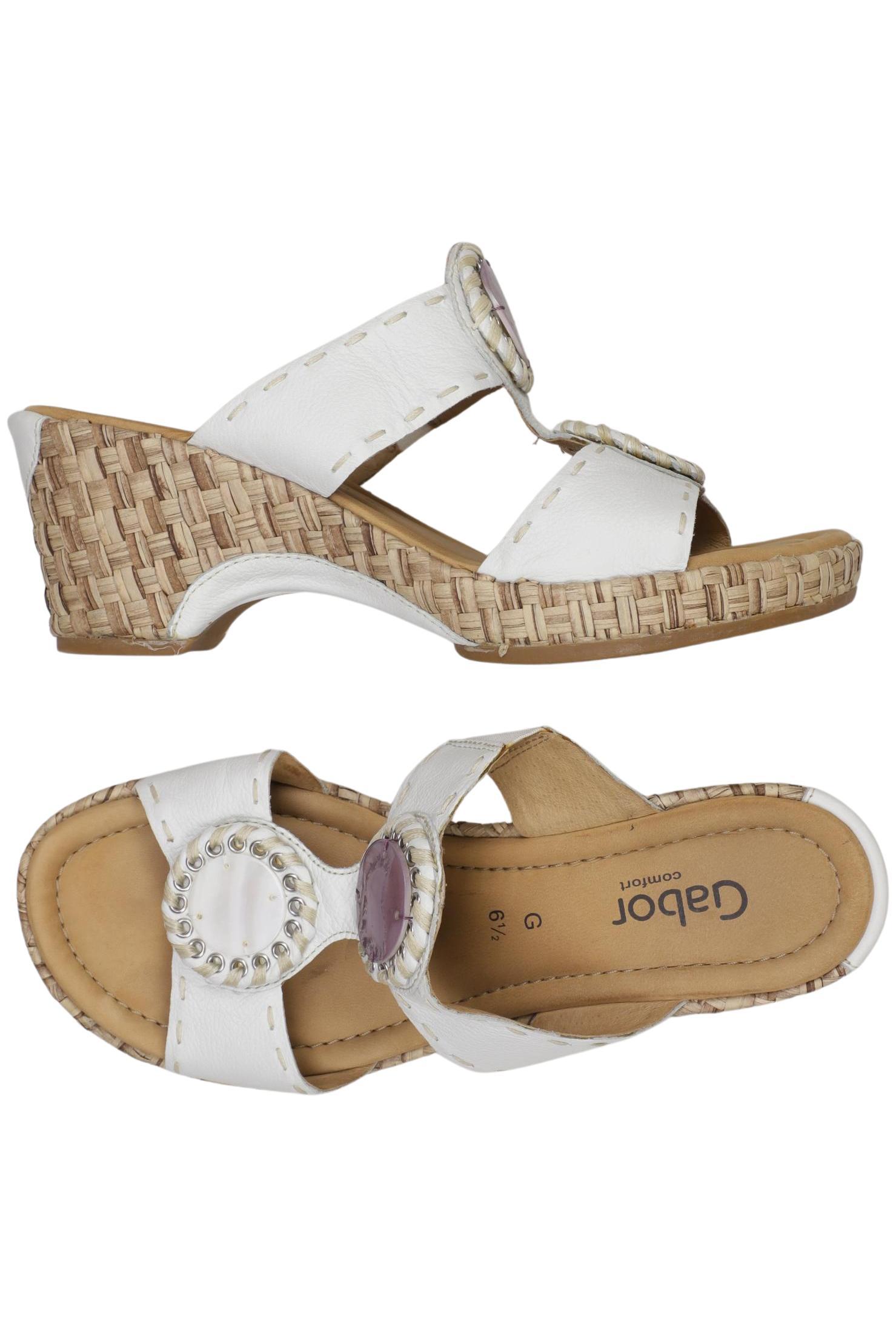 

Gabor Damen Sandale, weiß, Gr. 6.5