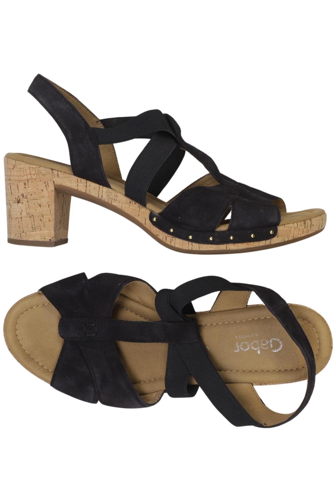 

Gabor Damen Sandale, schwarz, Gr. 9