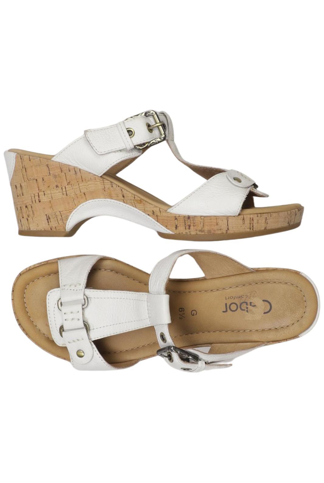 

Gabor Damen Sandale, weiß, Gr. 6.5