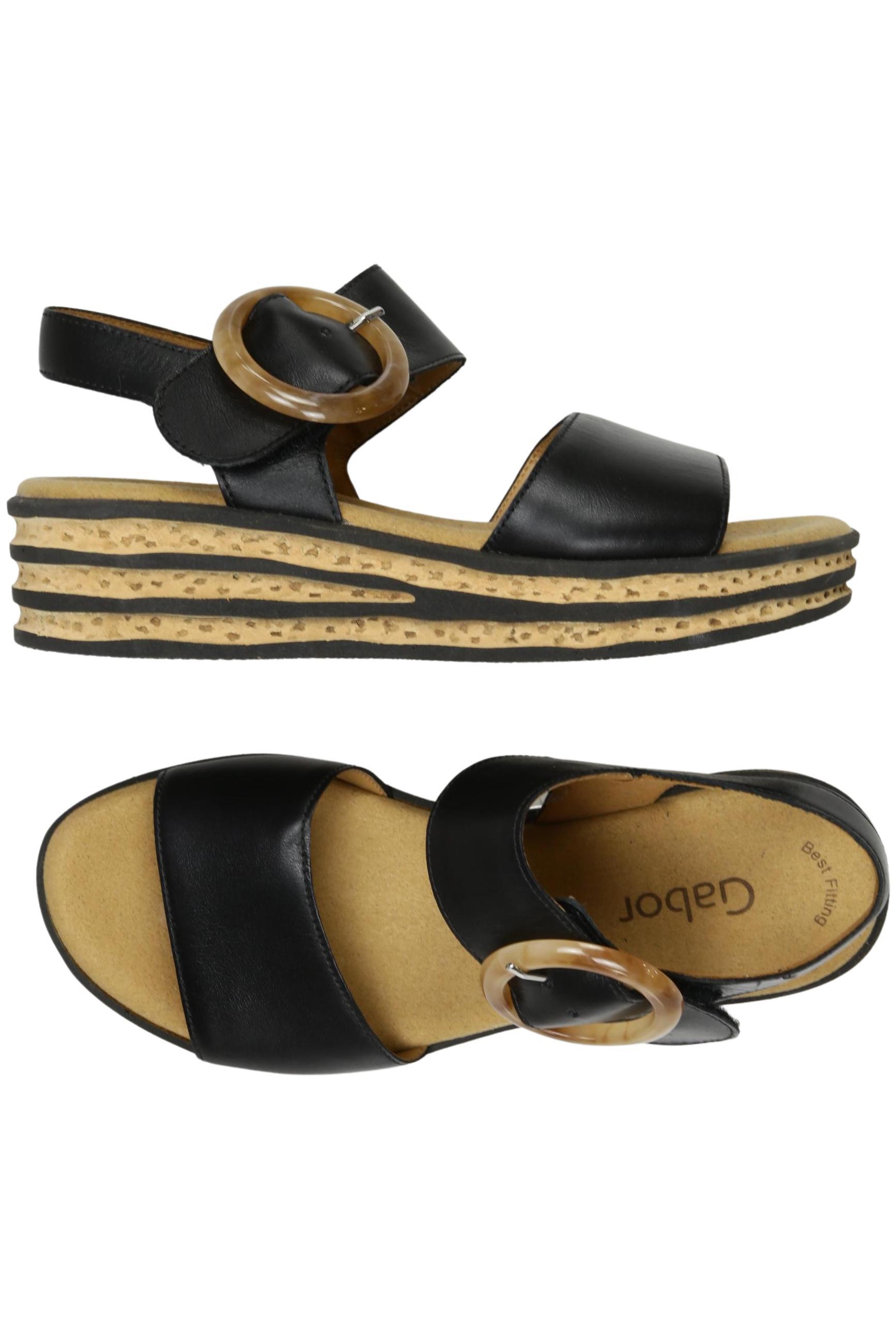 

Gabor Damen Sandale, schwarz, Gr. 4