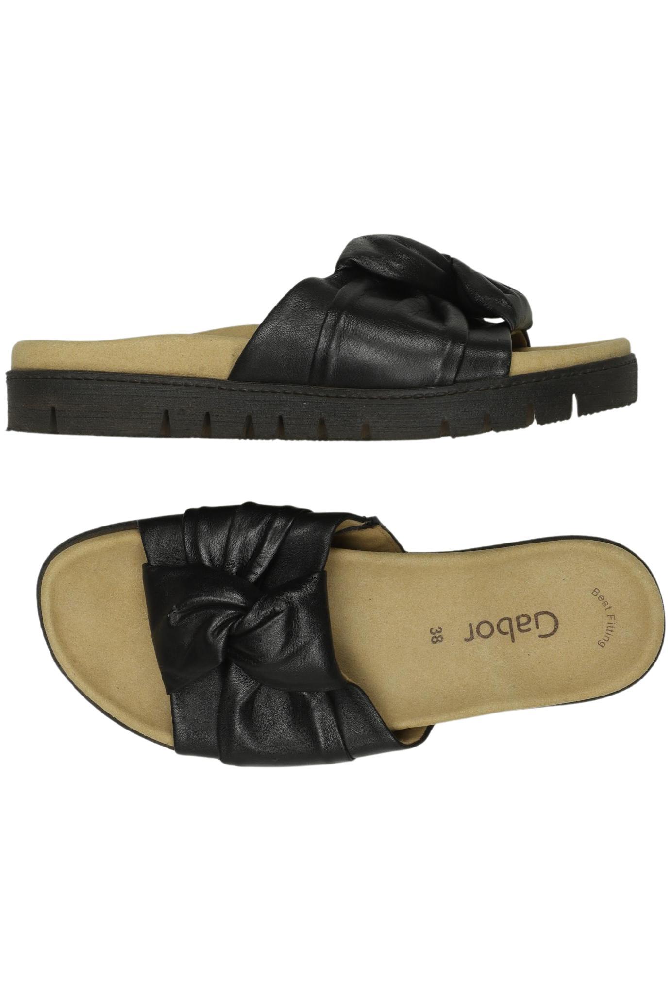 

Gabor Damen Sandale, schwarz, Gr. 38