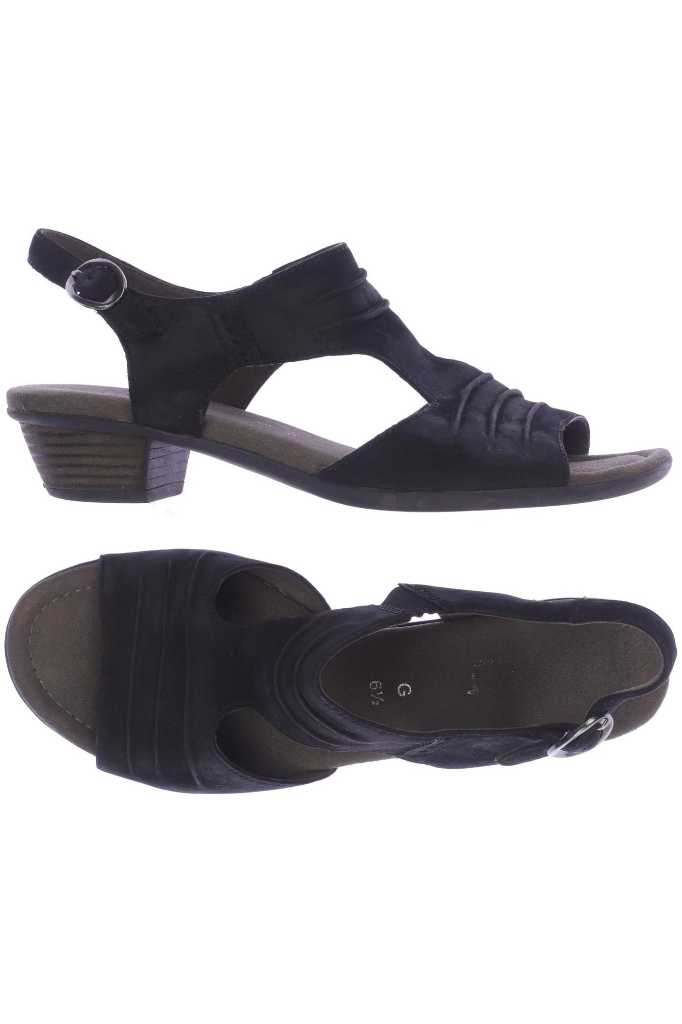 

Gabor Damen Sandale, schwarz, Gr. 6.5