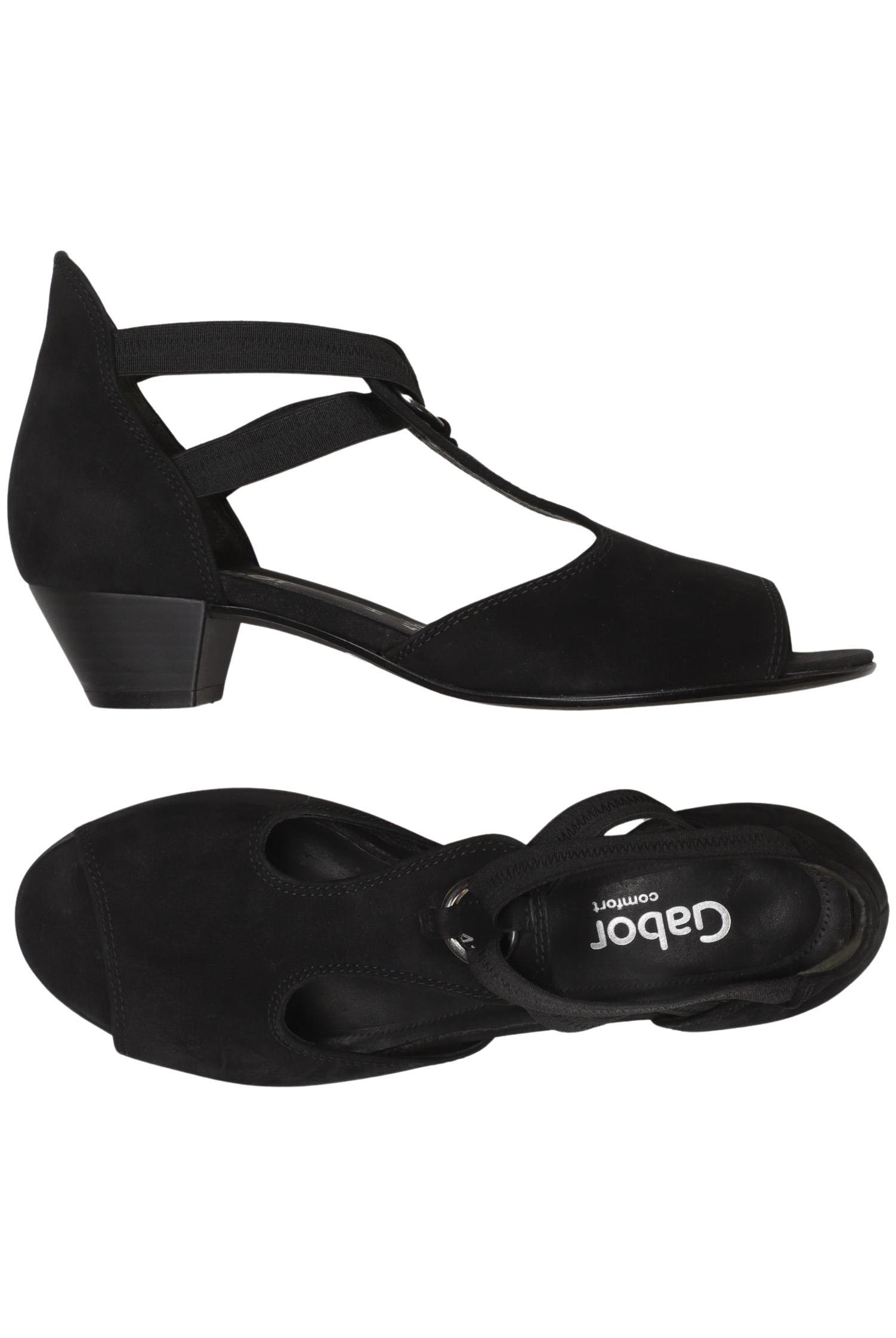 

Gabor Damen Sandale, schwarz, Gr. 4.5