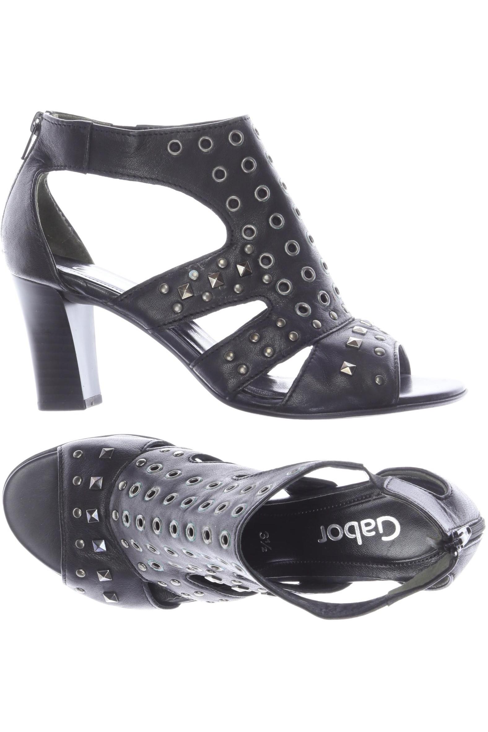 

Gabor Damen Sandale, schwarz, Gr. 3.5