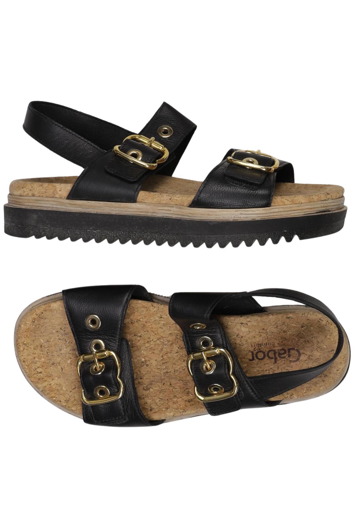 

Gabor Damen Sandale, schwarz, Gr. 38