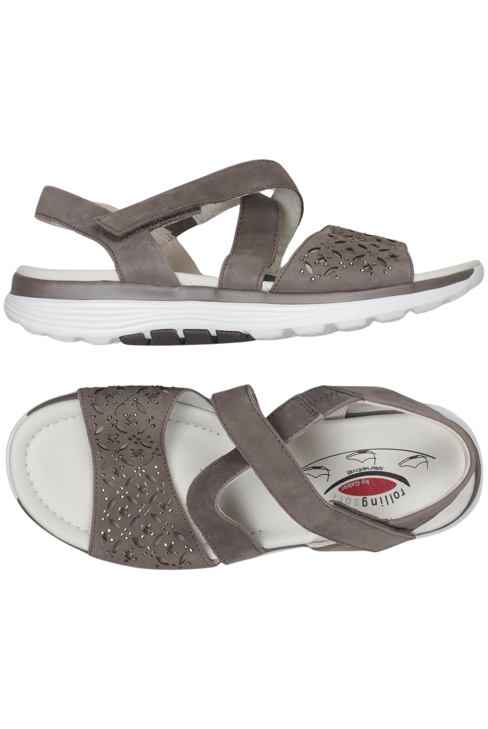 

Gabor Damen Sandale, grau, Gr. 6