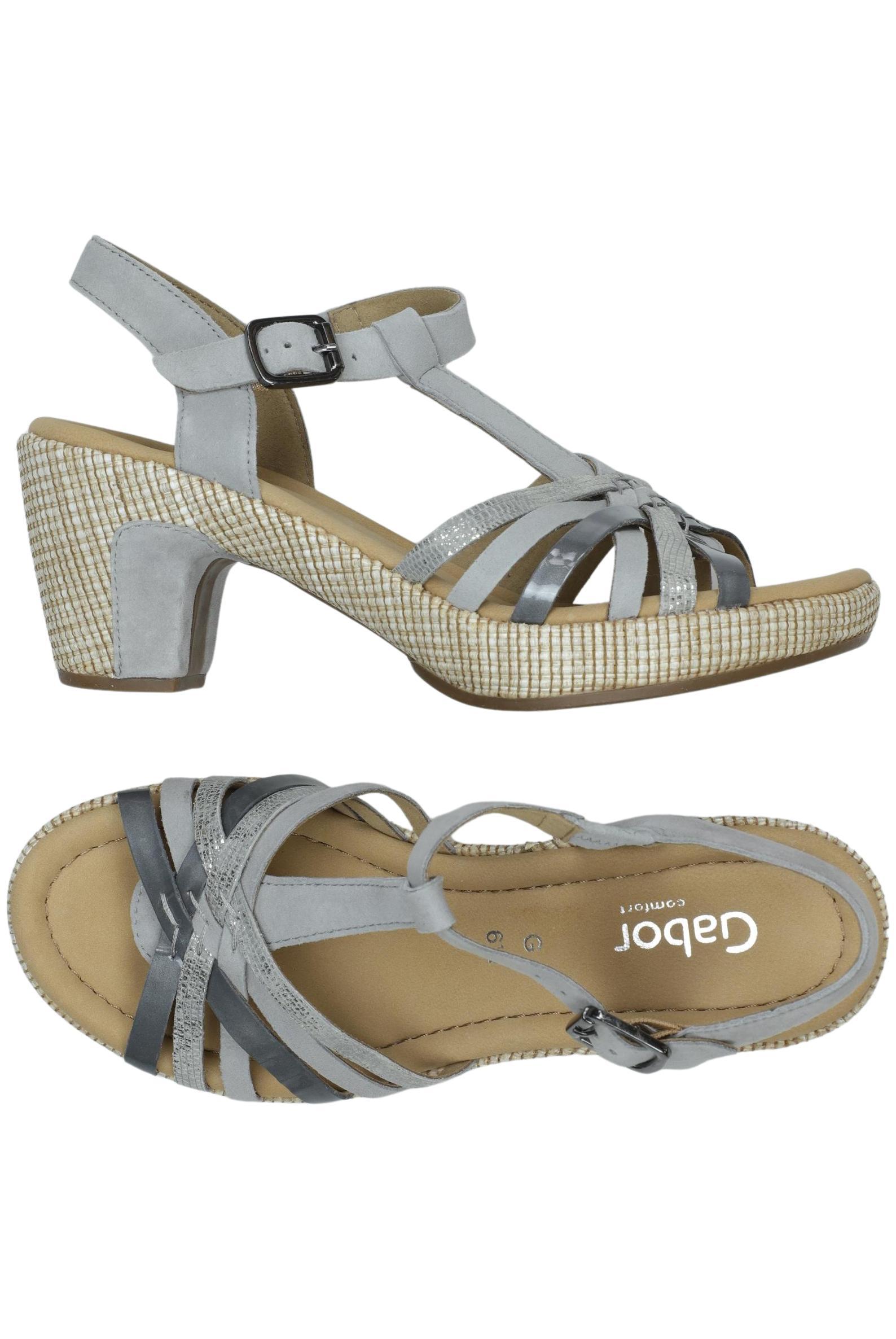 

Gabor Damen Sandale, grau, Gr. 6.5