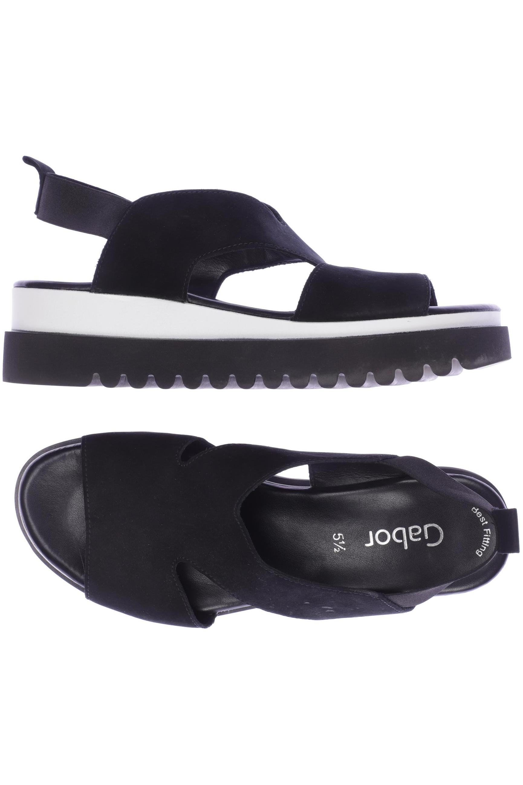 

Gabor Damen Sandale, schwarz, Gr. 5.5
