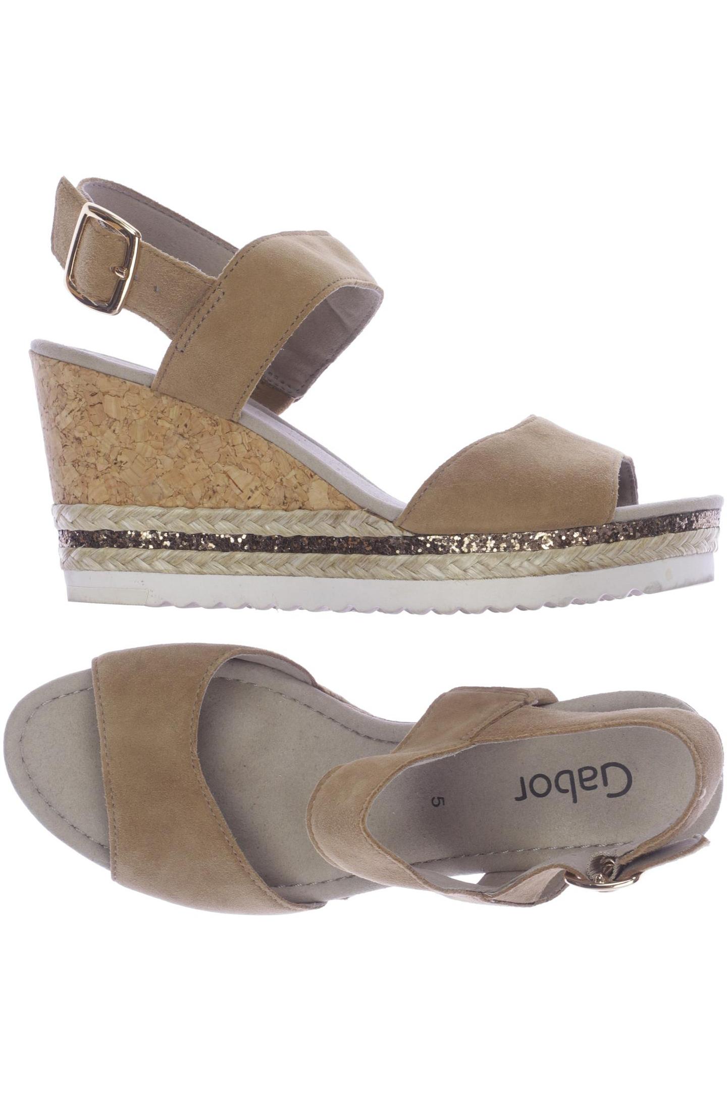 

Gabor Damen Sandale, beige, Gr. 5