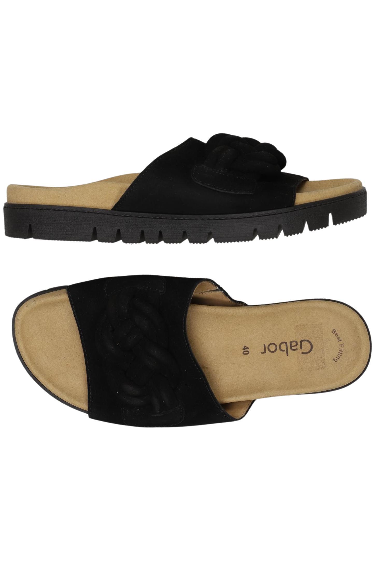 

Gabor Damen Sandale, schwarz, Gr. 40