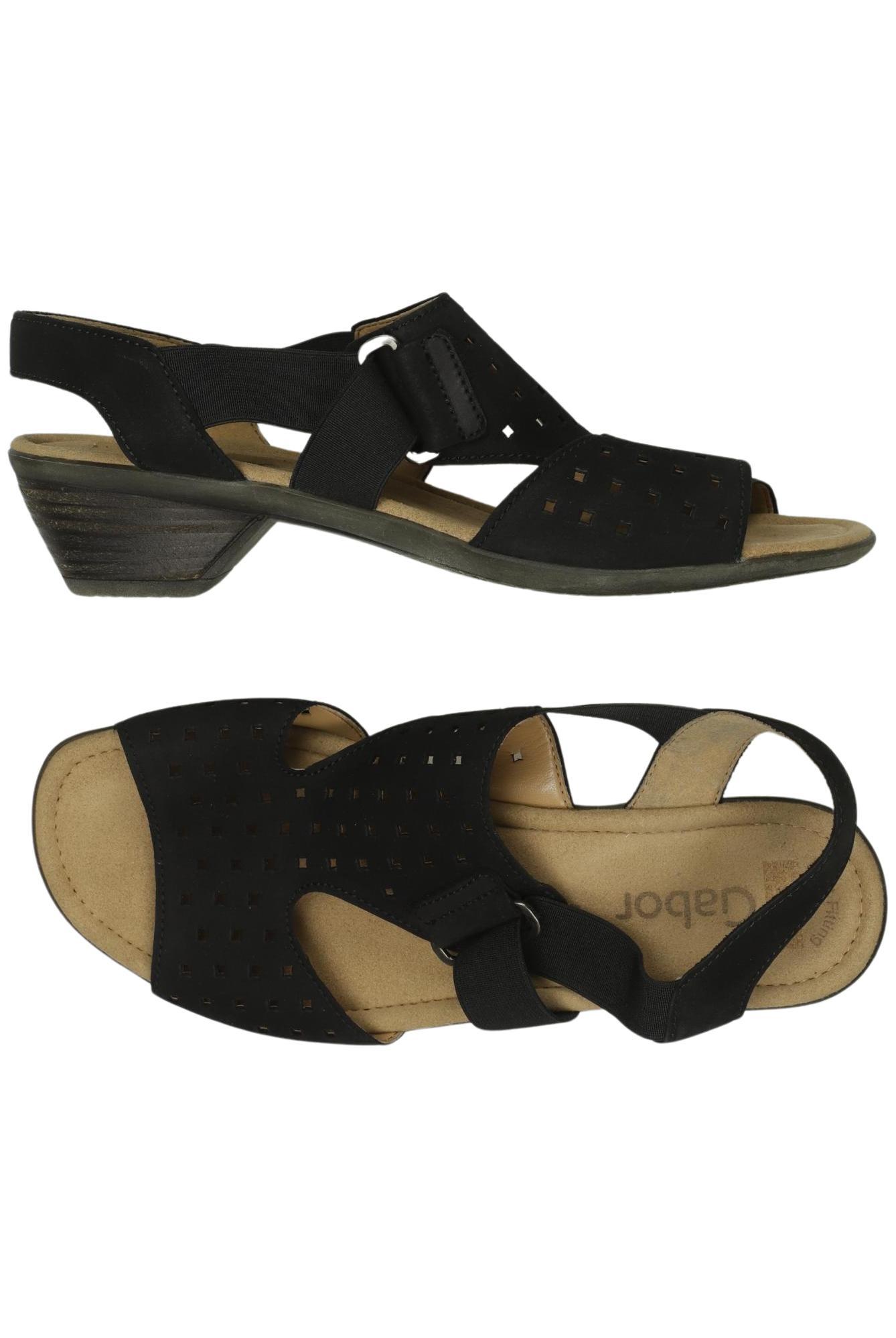 

Gabor Damen Sandale, schwarz, Gr. 5