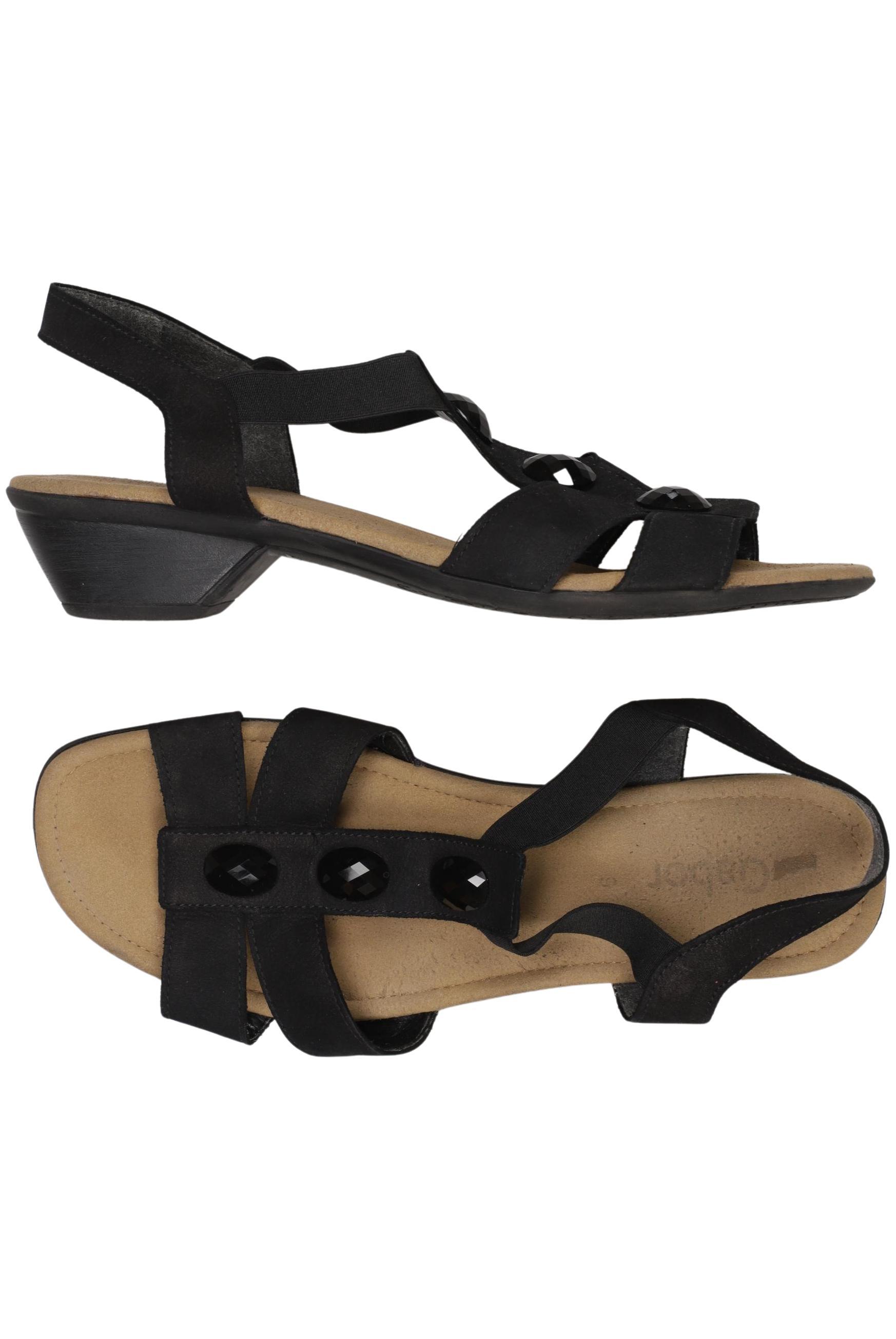 

Gabor Damen Sandale, schwarz, Gr. 6