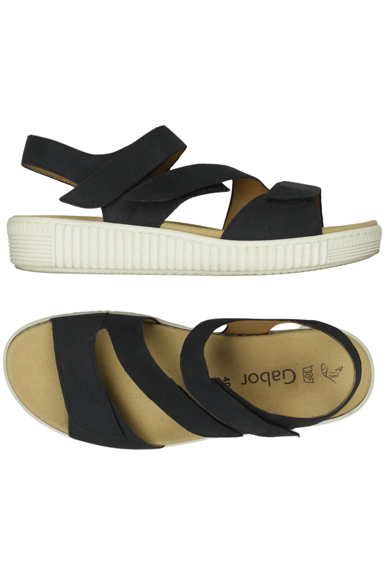 

Gabor Damen Sandale, schwarz, Gr. 40