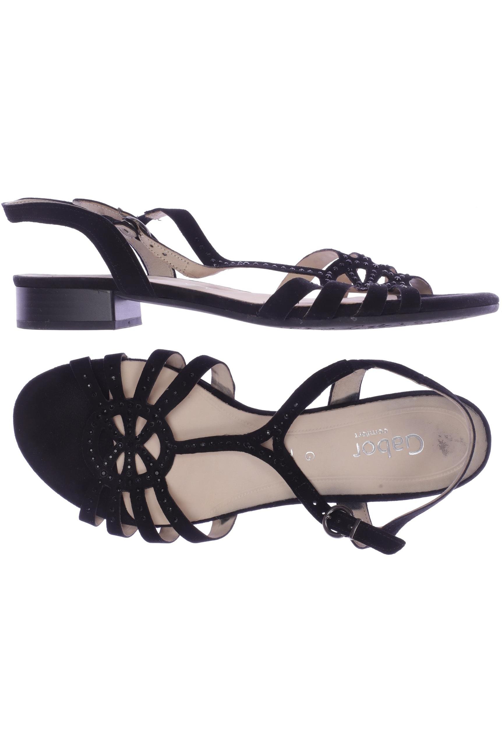 

Gabor Damen Sandale, schwarz, Gr. 7.5