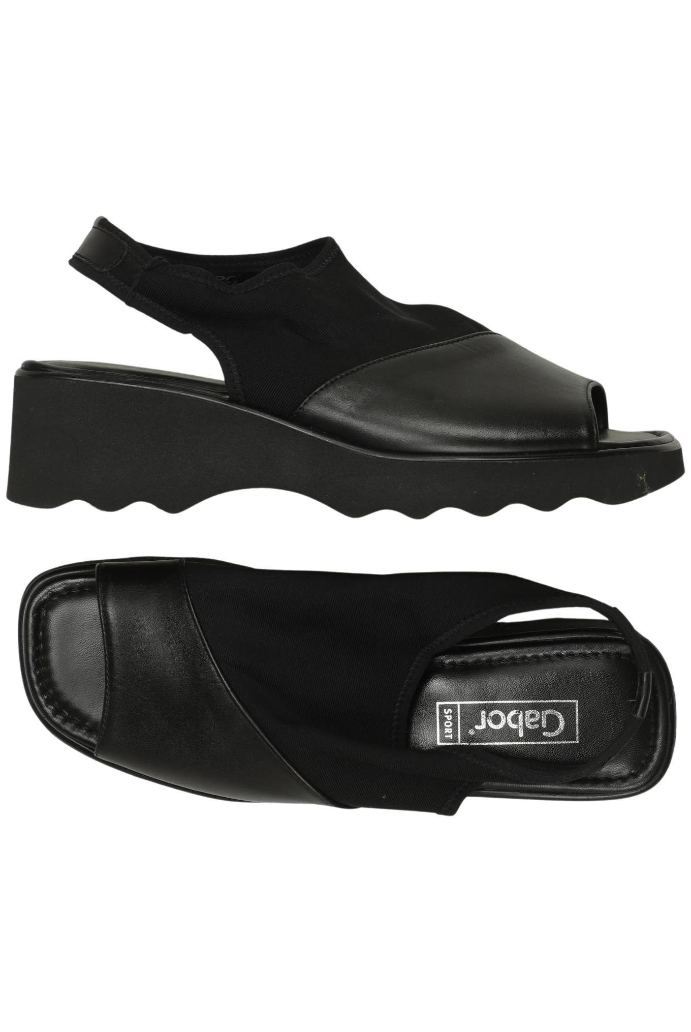 

Gabor Damen Sandale, schwarz, Gr. 6.5