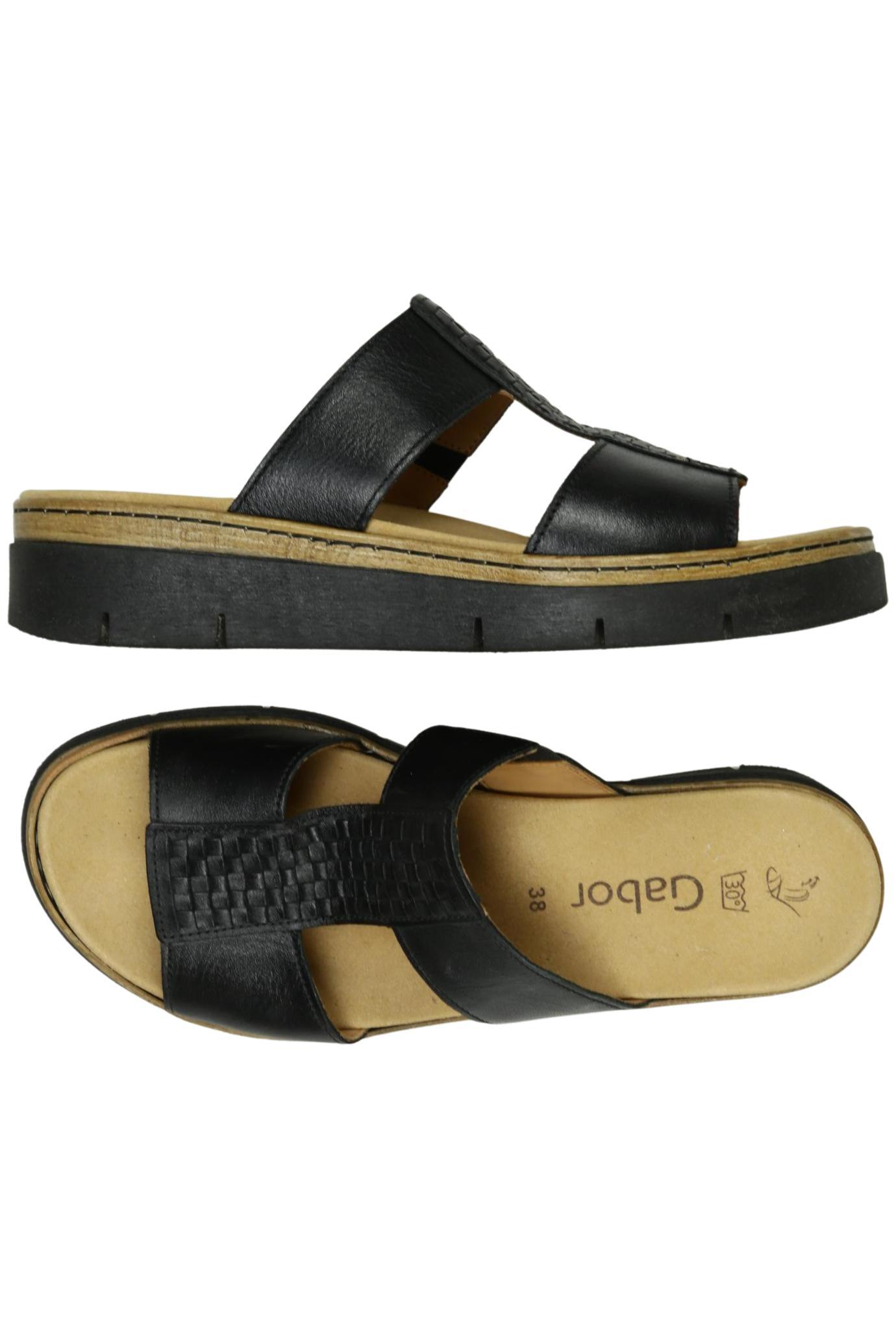 

Gabor Damen Sandale, schwarz, Gr. 38