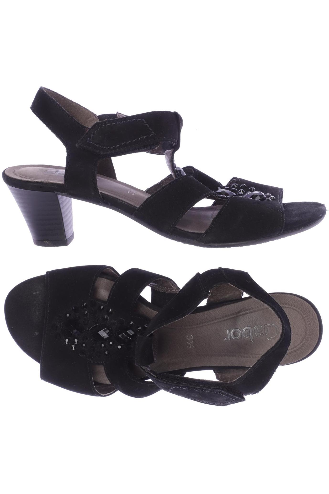 

Gabor Damen Sandale, schwarz, Gr. 3.5