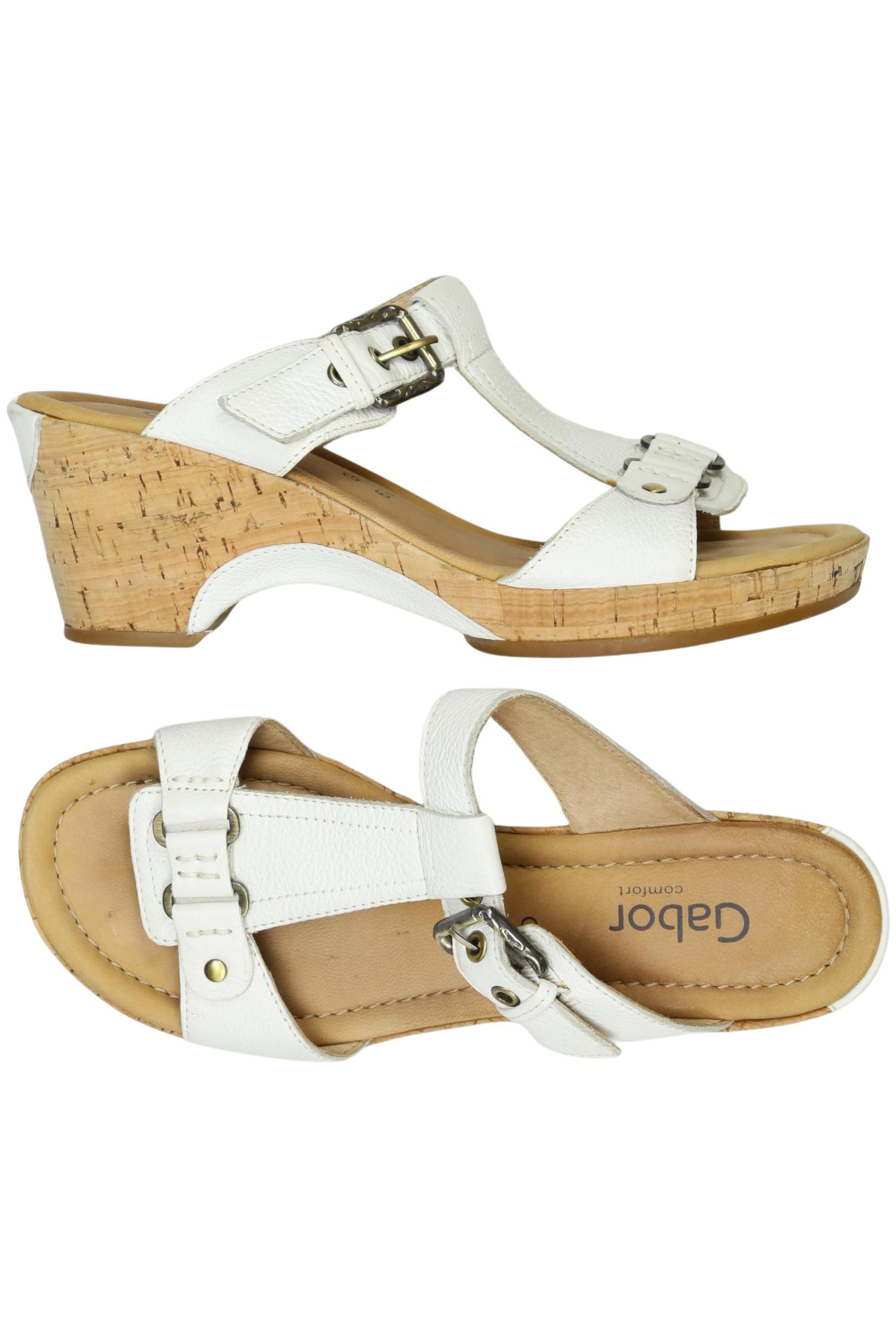 

Gabor Damen Sandale, weiß, Gr. 6.5